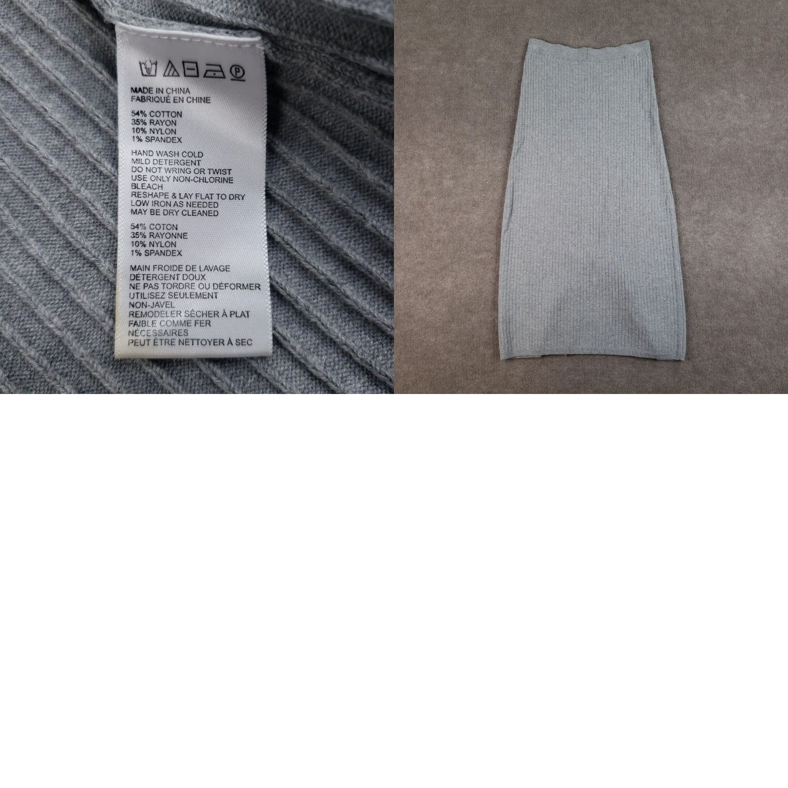Free People VINTAGE Free People Skirt Womens Large Gray Long Midi Elastic Waist Casual 90s Size 36" / US 14 / IT 50 - 8 Thumbnail