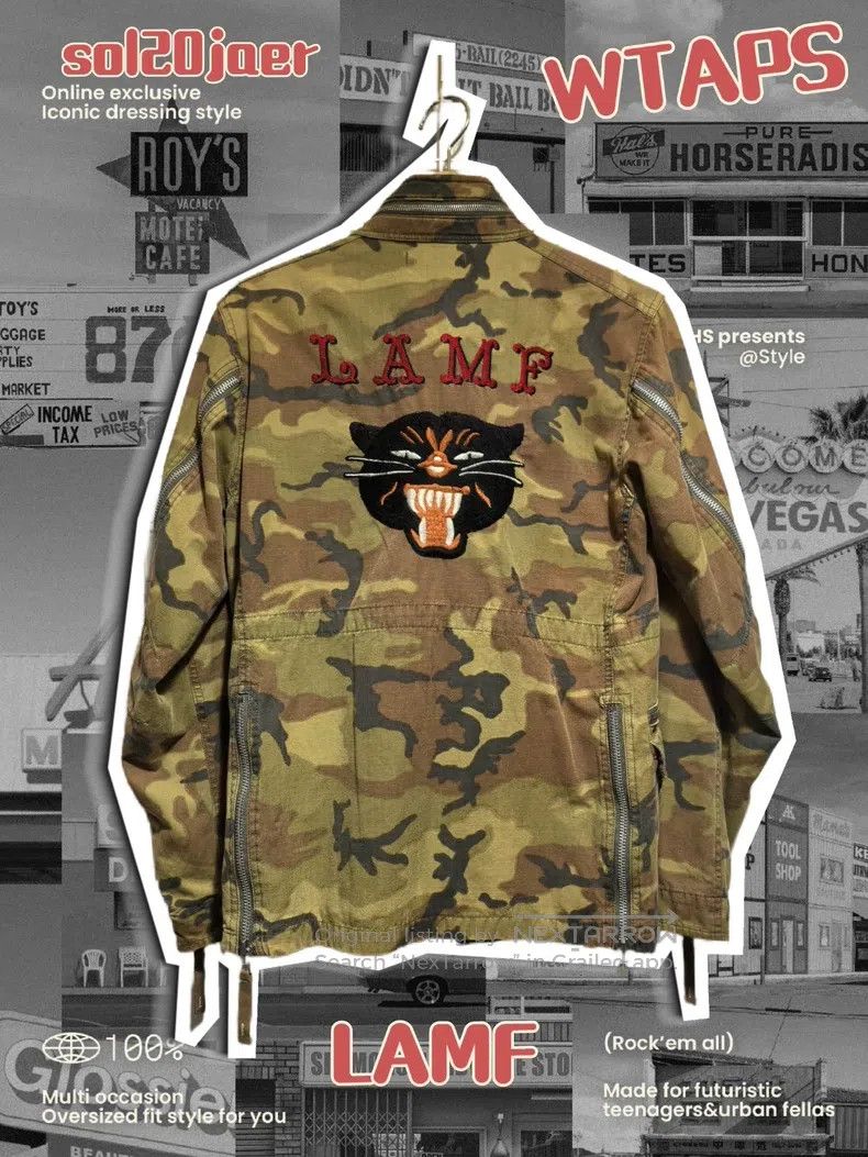 Wtaps Wtaps Camouflage jacket with a monkey head Size US S / EU 44-46 / 1 - 3 Thumbnail