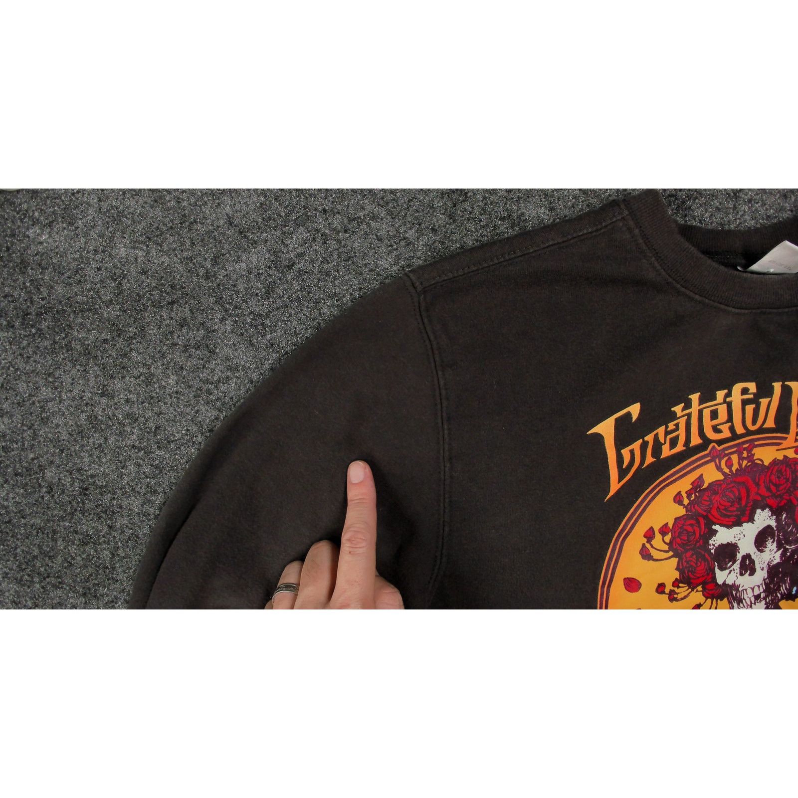 Grateful Dead Grateful Dead 2021 Bertha Boxy Cropped Sweatshirt Dark Gray Size L / US 10 / IT 46 - 6 Thumbnail