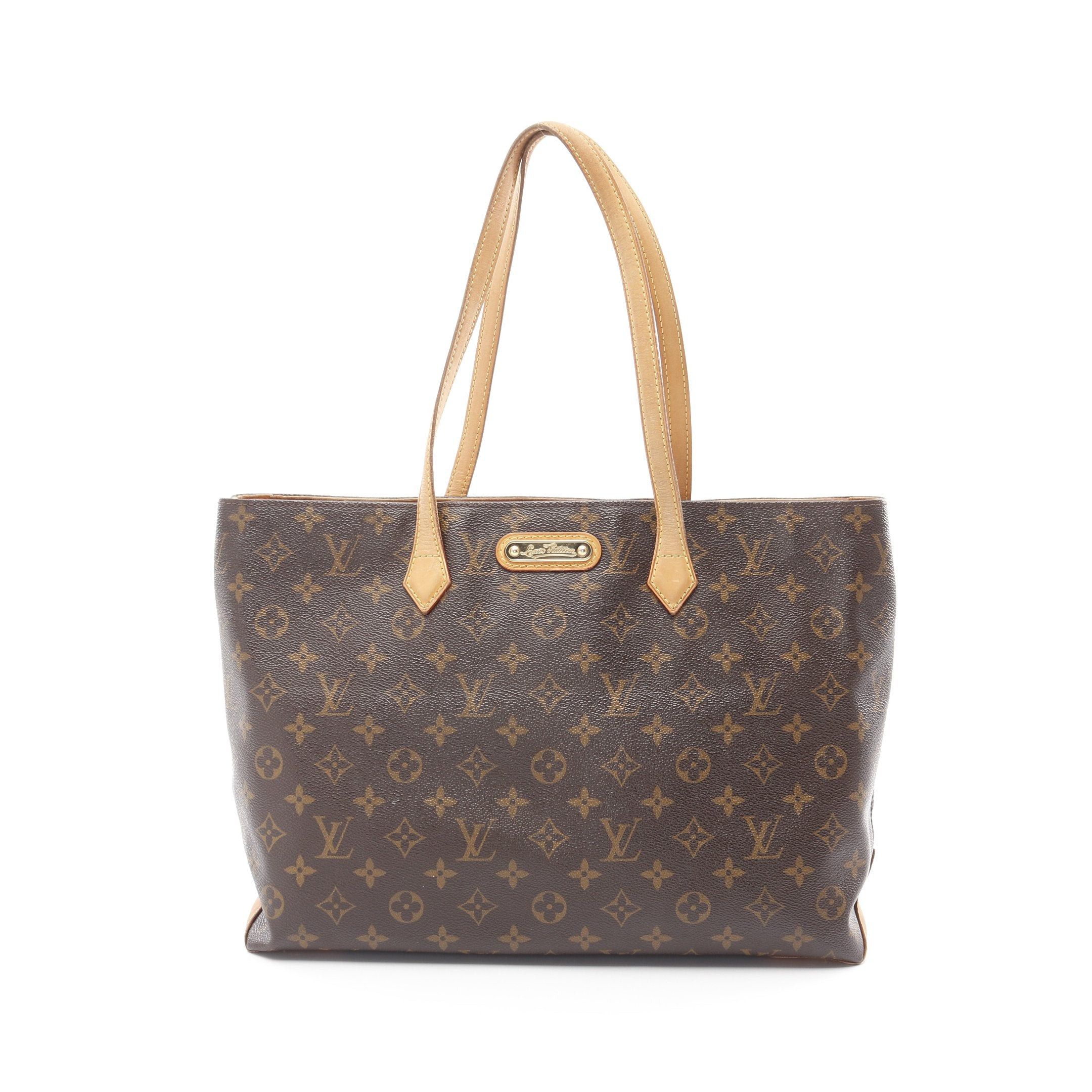 Louis Vuitton Louis Vuitton Wilshire Mm Monogram Shoulder Bag Tote Leather Brown Size ONE SIZE - 1 Thumbnail