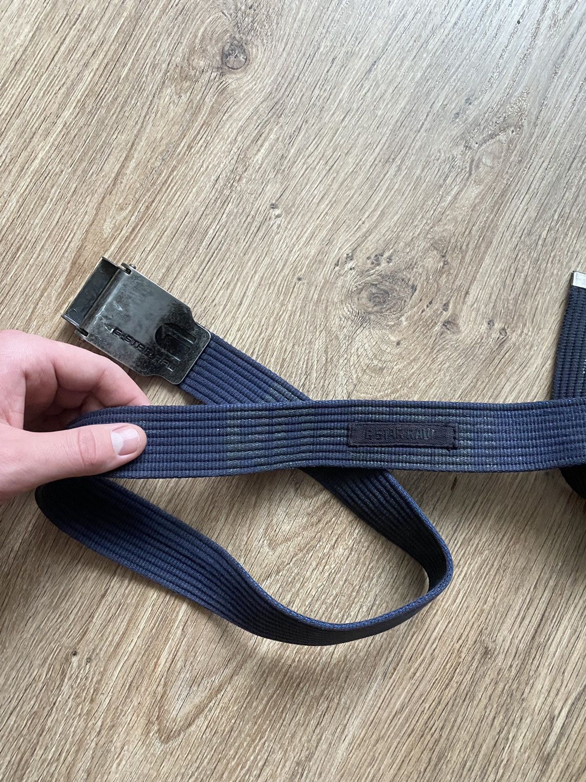 G-Star × Vintage Vintage Y2K G-Star Raw multi Logo Belt metal buckle Size ONE SIZE - 4 Thumbnail