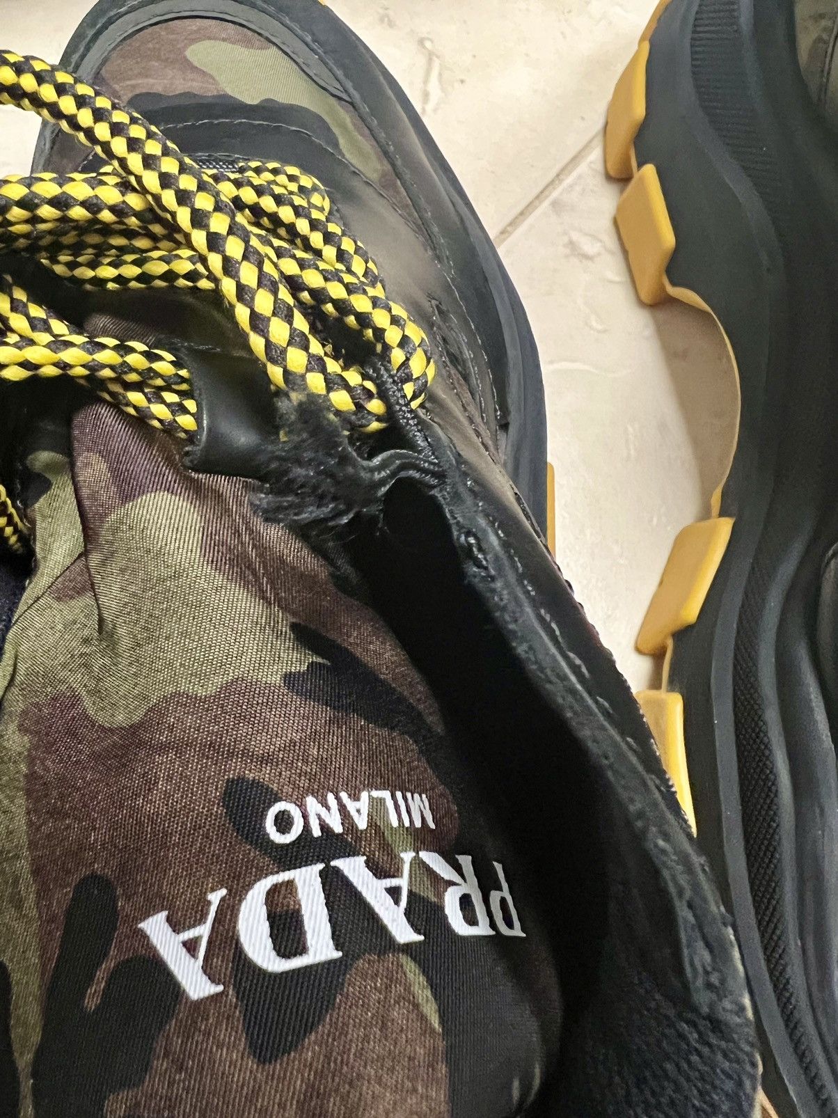 Prada PRADA PEGASUS SNEAKERS CAMO BLACK Size US 8 / EU 41 - 8 Thumbnail