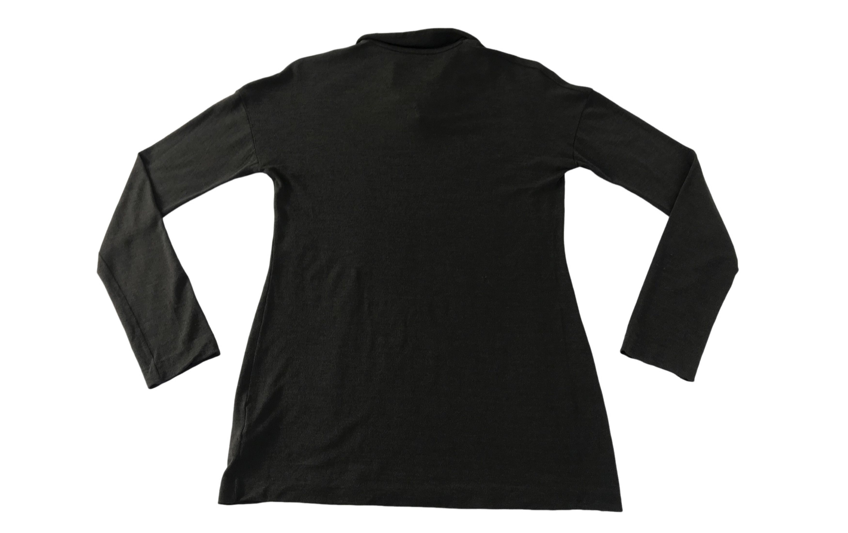 Jil Sander Jil Sander Black Plain Longsleeve Polo Tee T-shirt Size US S / EU 44-46 / 1 - 2 Thumbnail