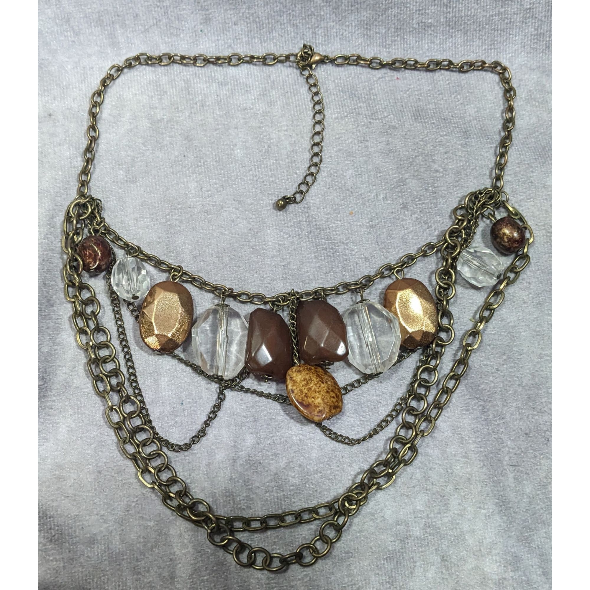 Other Rustic Glam Multilayer Chain Gemmed Necklace Size ONE SIZE - 6 Thumbnail
