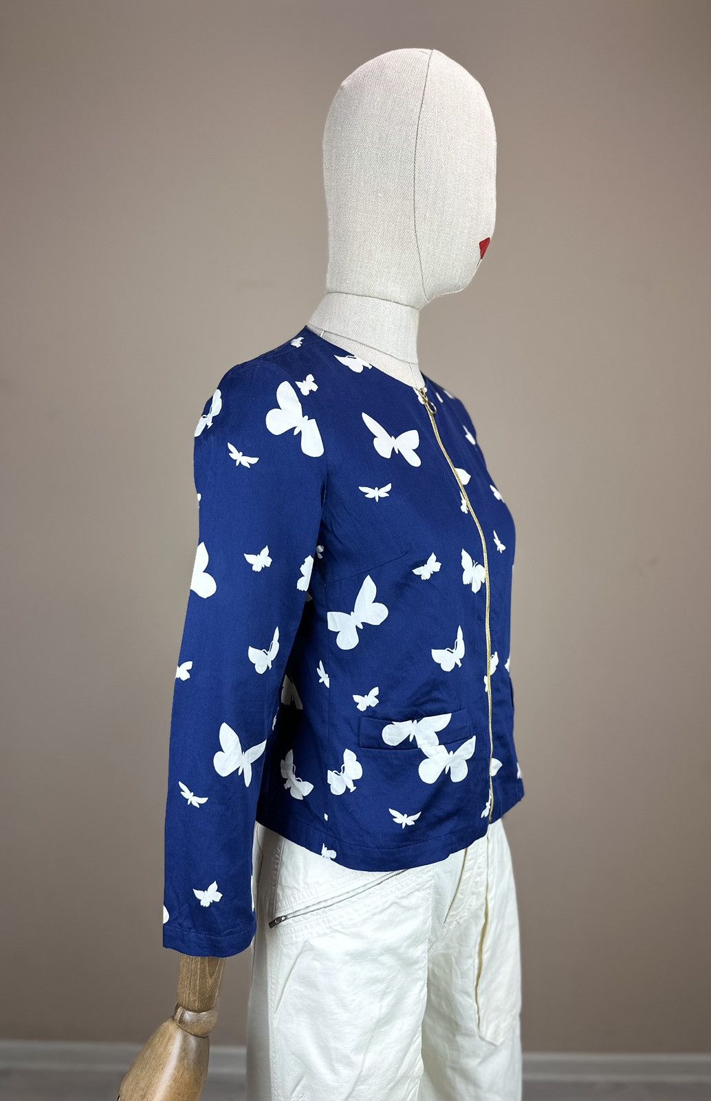 agnes b. Agnes B made in Japan butterfly jacket zip bomber car coat S Size S / US 4 / IT 40 - 3 Thumbnail