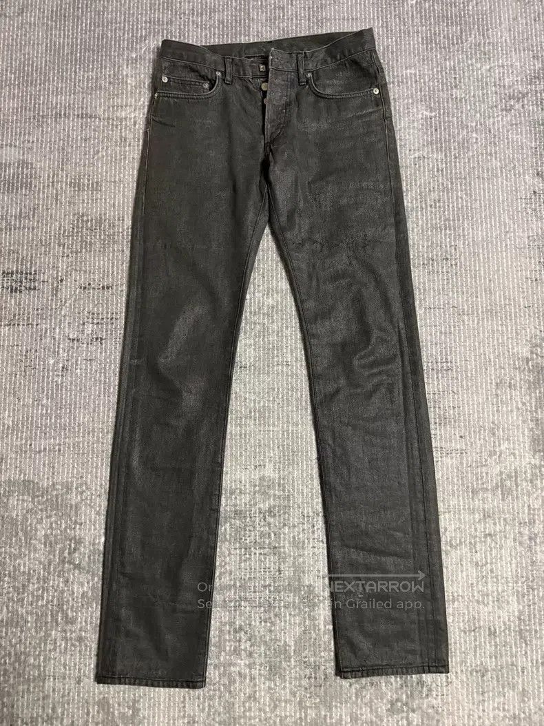Dior Dior Black leather jeans i Size US 28 / EU 44 - 1 Thumbnail