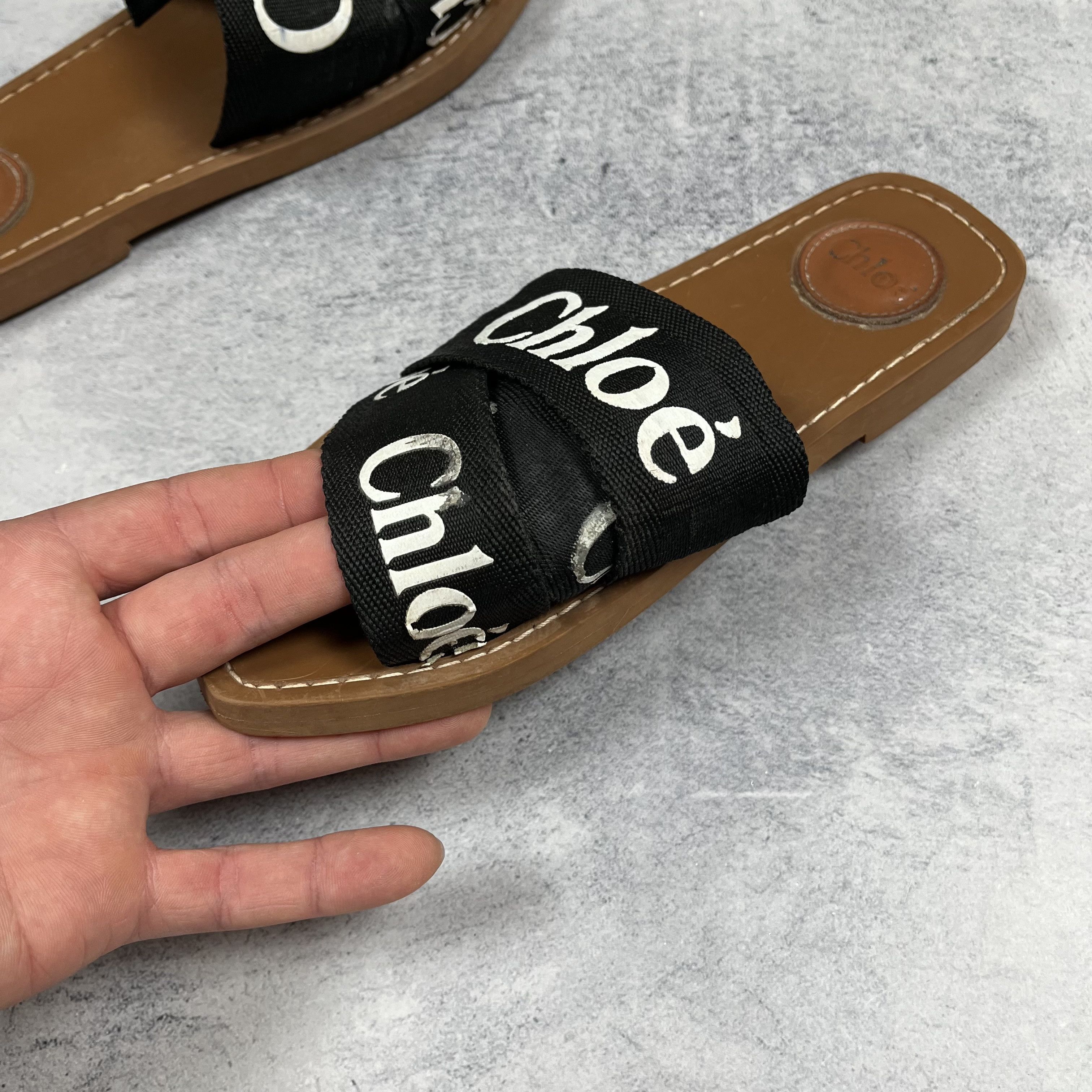 Chloe Ladies Chloe Woody Slide Flat Size 38 Size US 7.5 / IT 37.5 - 11 Thumbnail