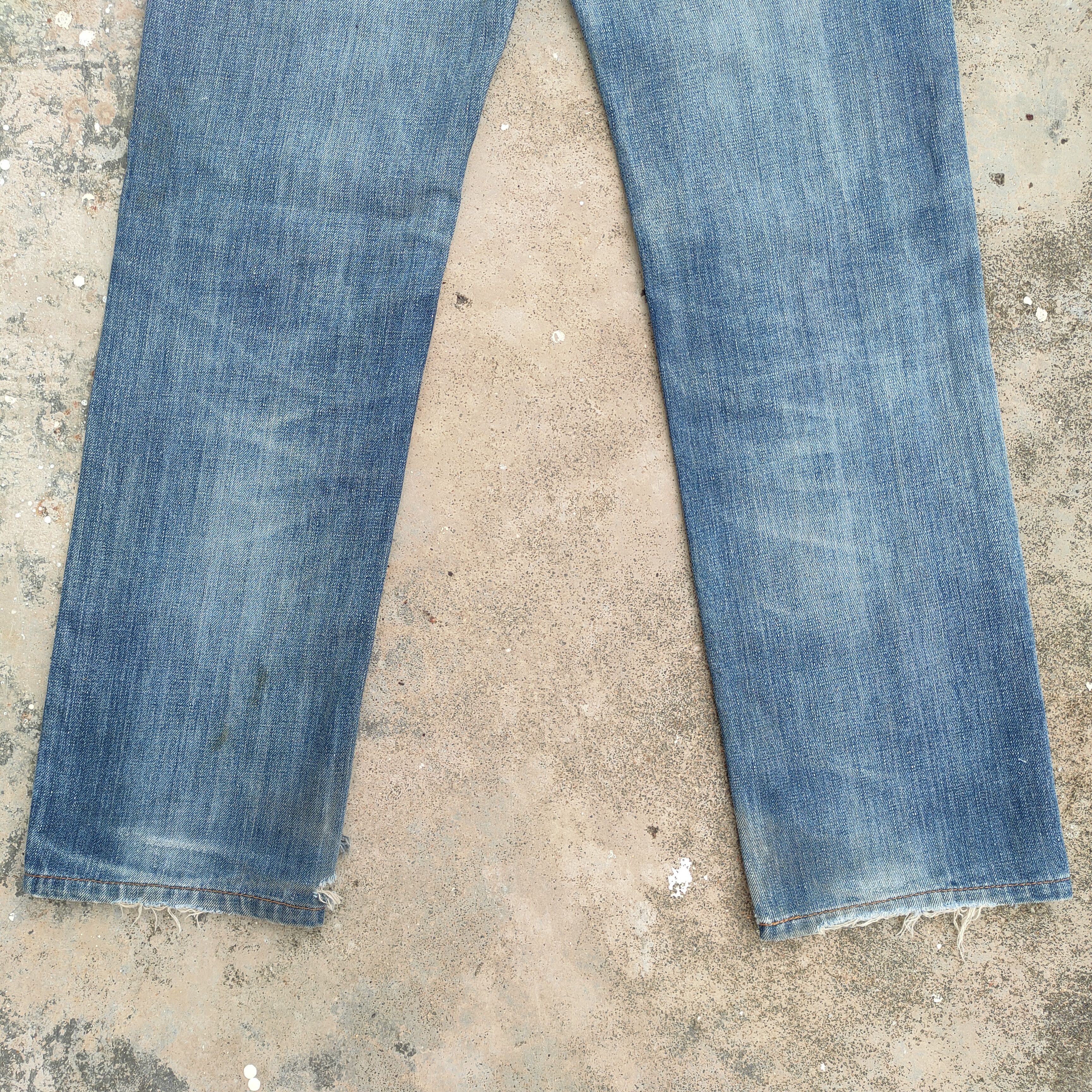 Jean × Levi's × Vintage VINTAGE LEVI'S 502 FADED RIPPED JEANS DENIM PANTS Size US 29 - 12 Thumbnail