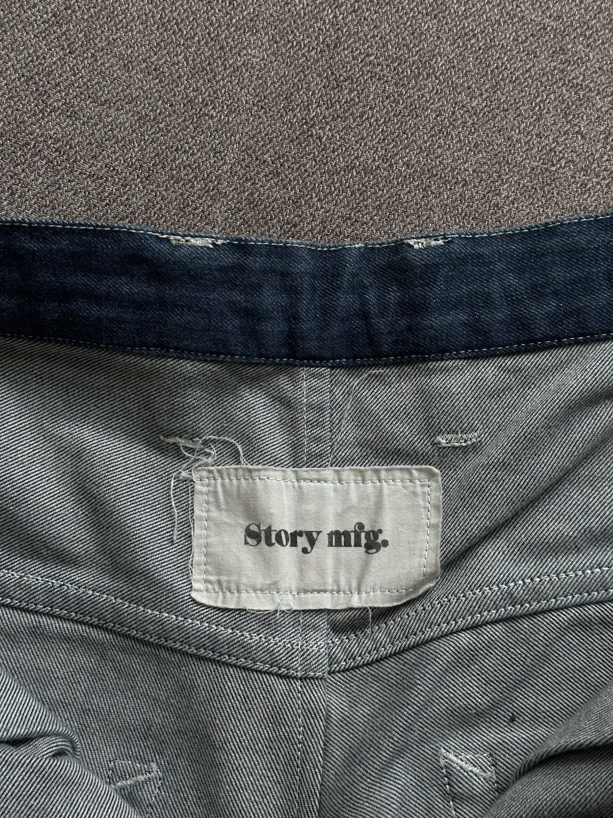 Story Mfg. Story Mfg. Lush blue indigo denim jeans Size US 32 / EU 48 - 6 Thumbnail