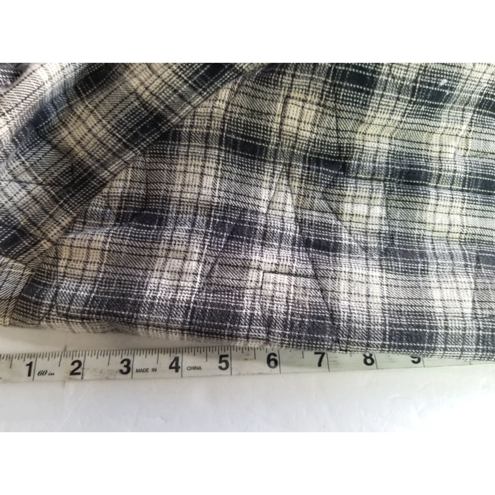 Hurley VINTAGE Hurley Shirt Shacket Mens XL Gray Plaid Fleece-Lined Mid-Length Jacket With Button See Sleeves Clothing Size US XL / EU 56 / 4 - 7 Thumbnail