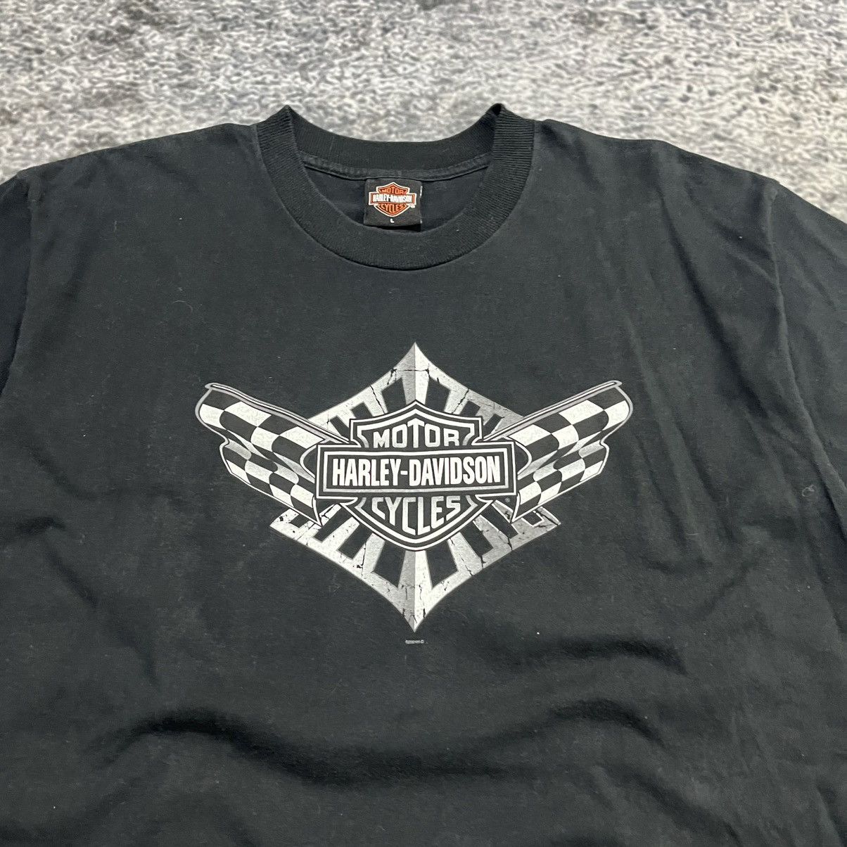 Harley Davidson Vintage Y2K Harley Davidson Logo Grunge Skater T Shirt Large Size US L / EU 52-54 / 3 - 3 Thumbnail