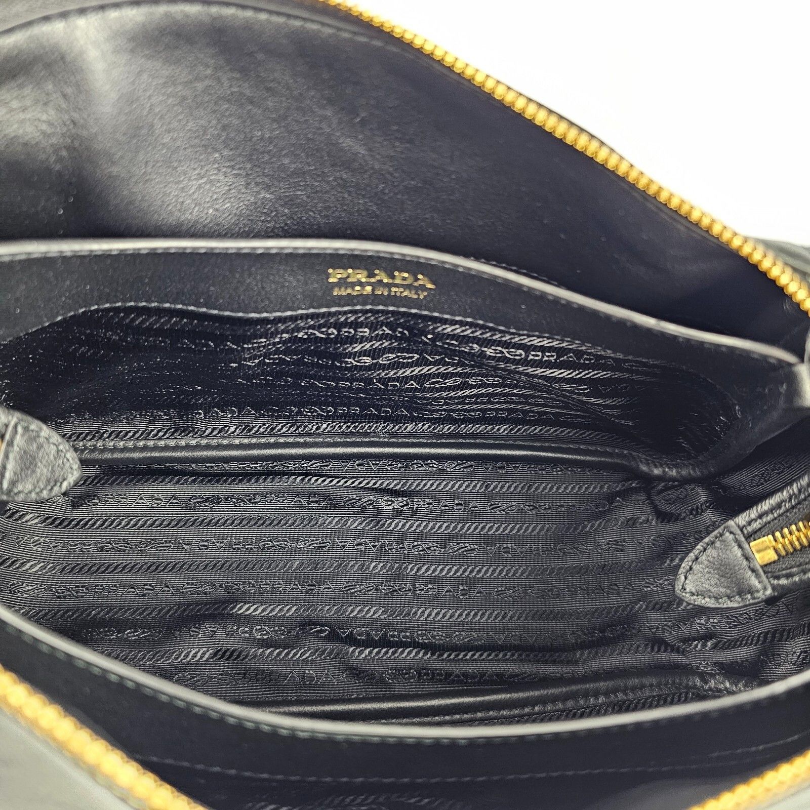 Prada PRADA $3150 Medium Black Leather Handbag New And Authentic Size ONE SIZE - 8 Thumbnail