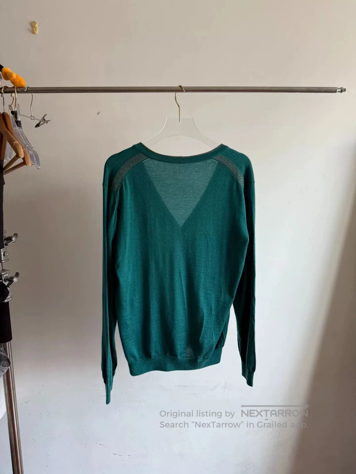 VINNY's Vintage Gianni Versace Cashmere Knitwear. Size L / US 10 / IT 46 - 2 Thumbnail