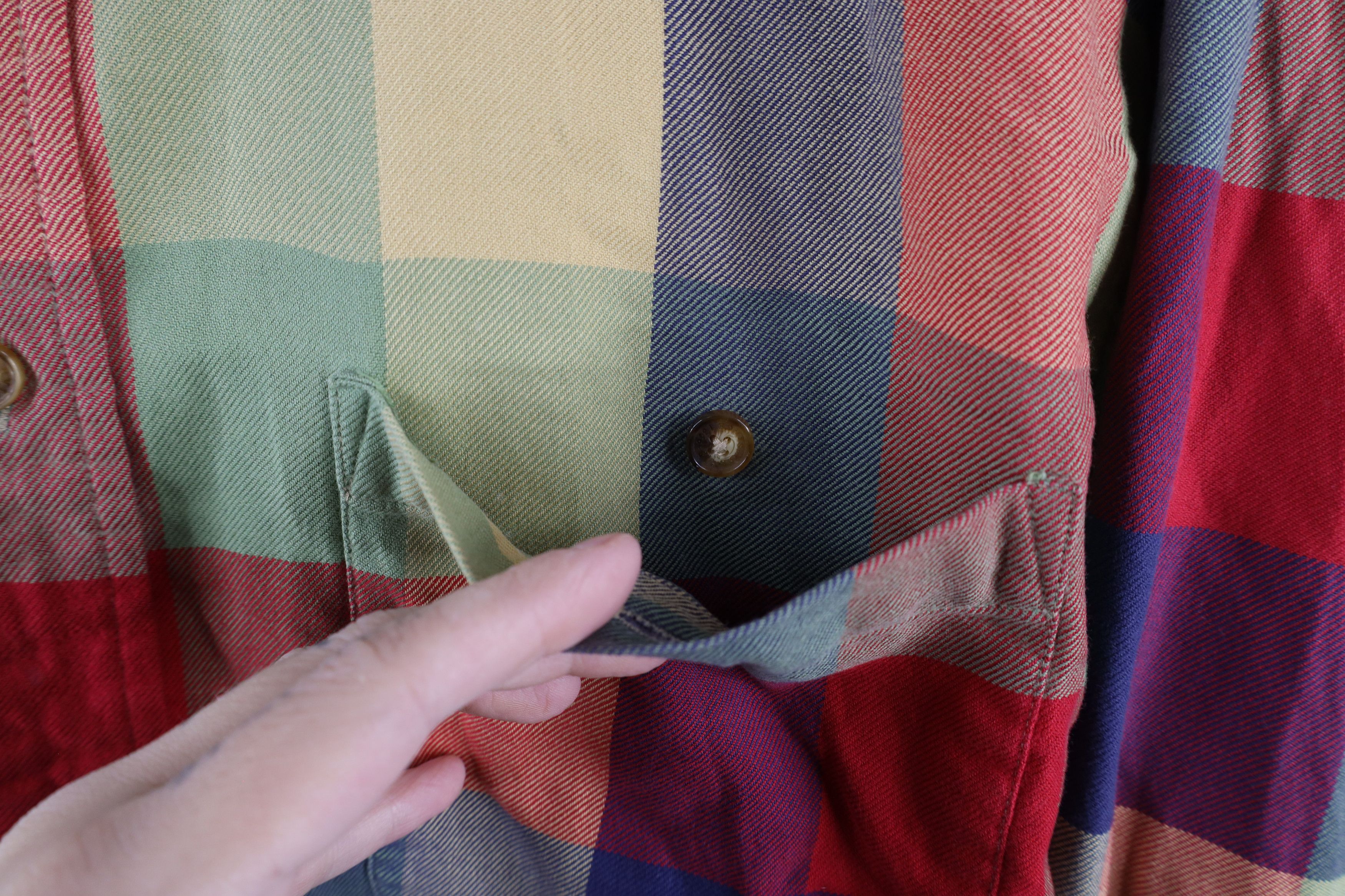 Orvis × Vintage Vintage 90s Orvis Checkered Flannel Button Down Shirt Size US L / EU 52-54 / 3 - 4 Thumbnail