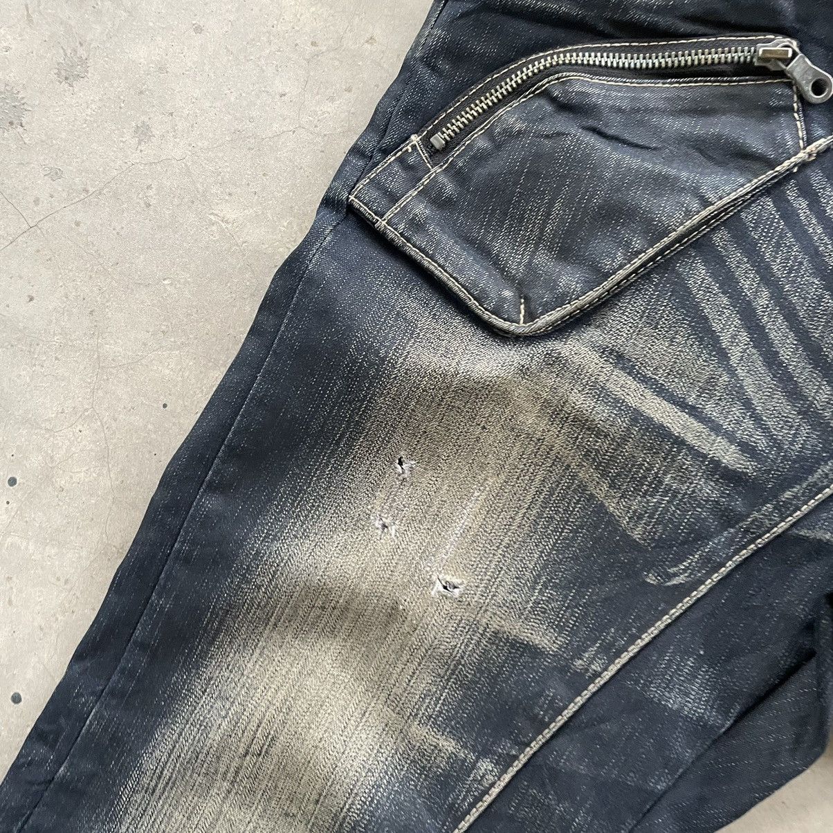 PPFM Vintage PPFM Bondage J Curve Cut Punk LGB Style Denim Size US 31 - 7 Thumbnail