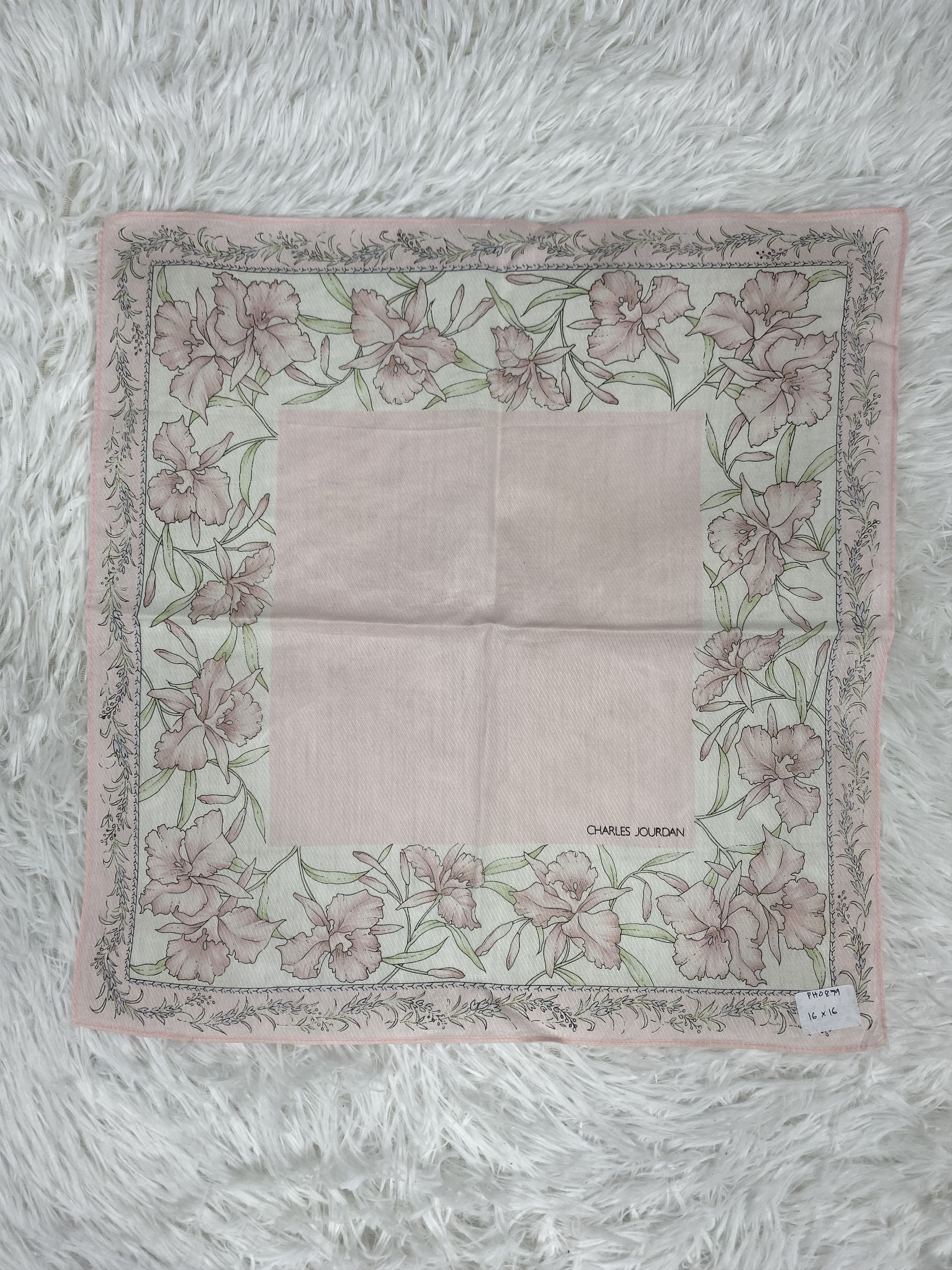 Charles Jourdan × Vintage Vintage Charles Jourdan Handkerchief Neckerchief PH0879 Size ONE SIZE - 4 Thumbnail