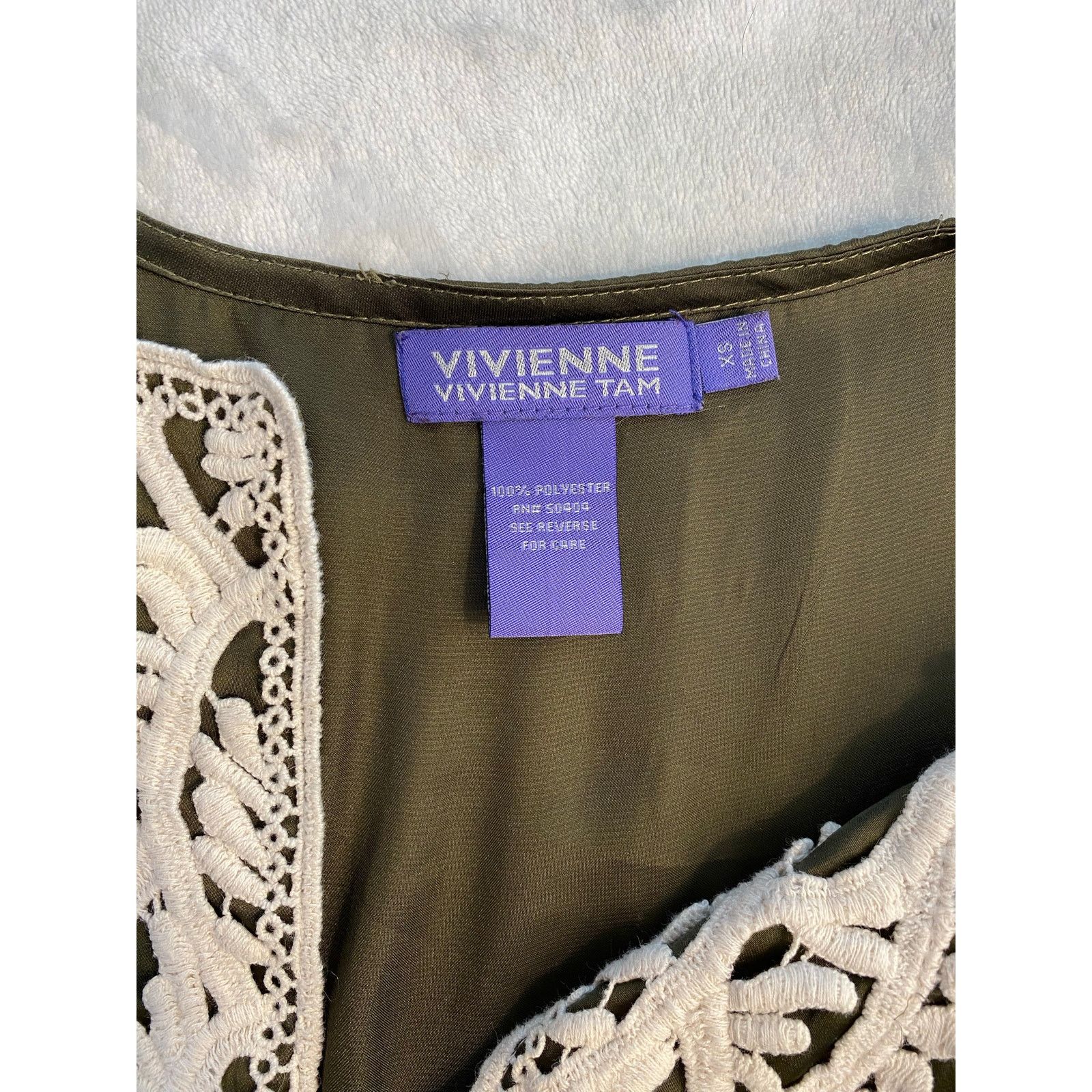 Vivienne Tam Vivienne Tam Green Blouse, Size XS, Y2K 90s Size XS / US 0-2 / IT 36-38 - 5 Thumbnail