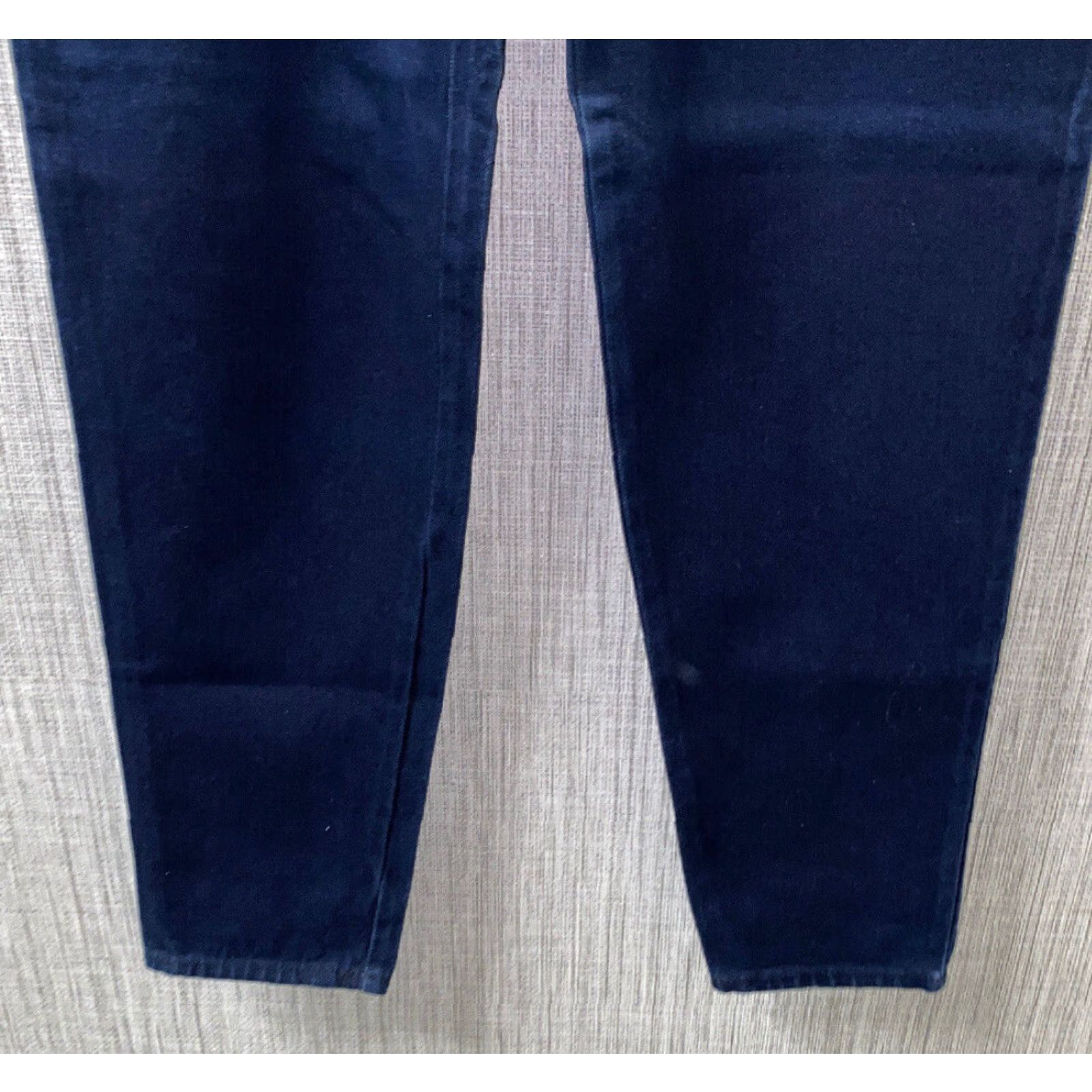 Vintage Vtg 1980s Fine USA Womens Navy Blue Zip Fly Cotton Pants Size 15-16 NEW Size 36" / US 14 / IT 50 - 4 Thumbnail