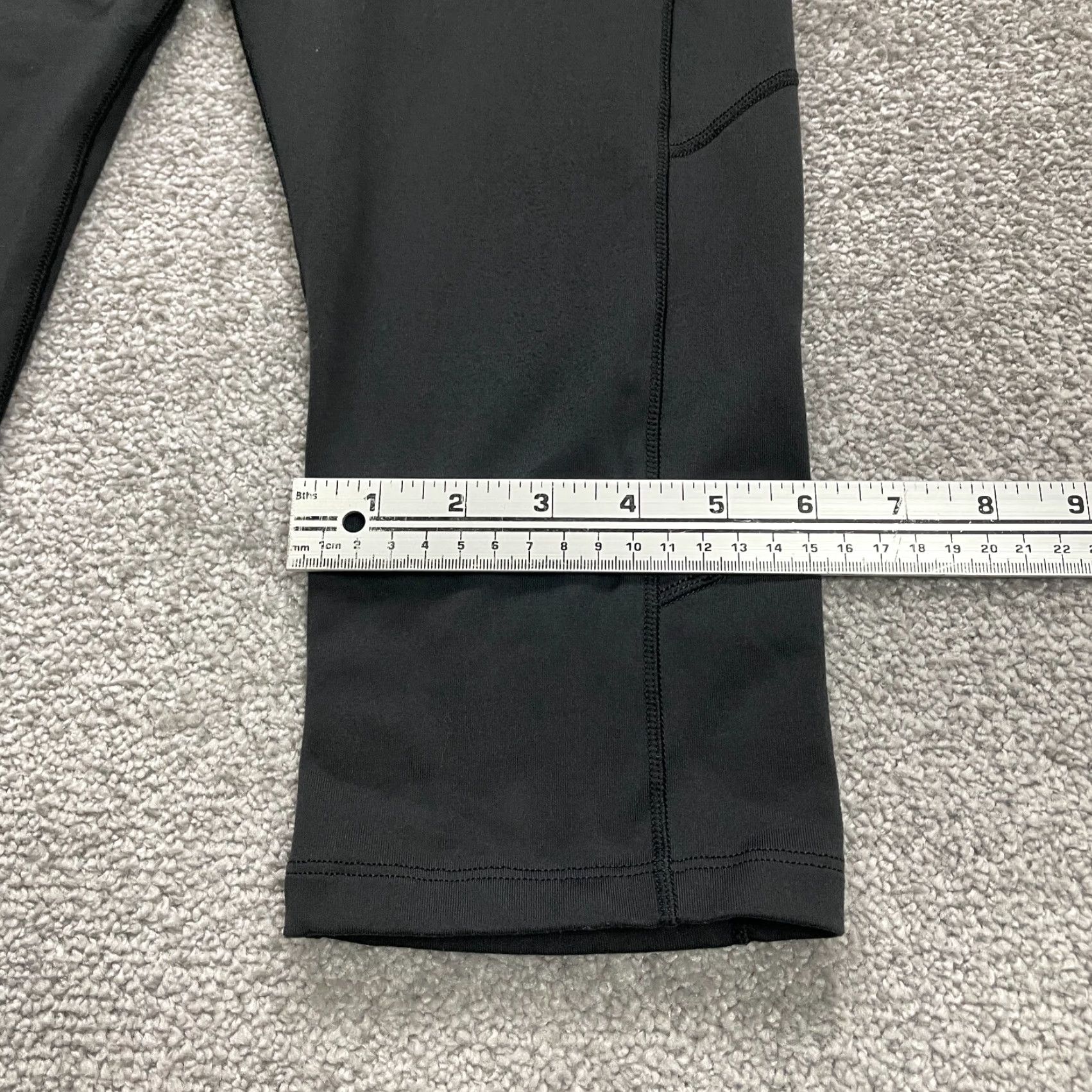 Vintage BCG Cropped Capri Leggings Womens M Black Athletic Active Yoga Gym 29x18 Leggings Shirts? Size 32" / US 10 / IT 46 - 6 Thumbnail
