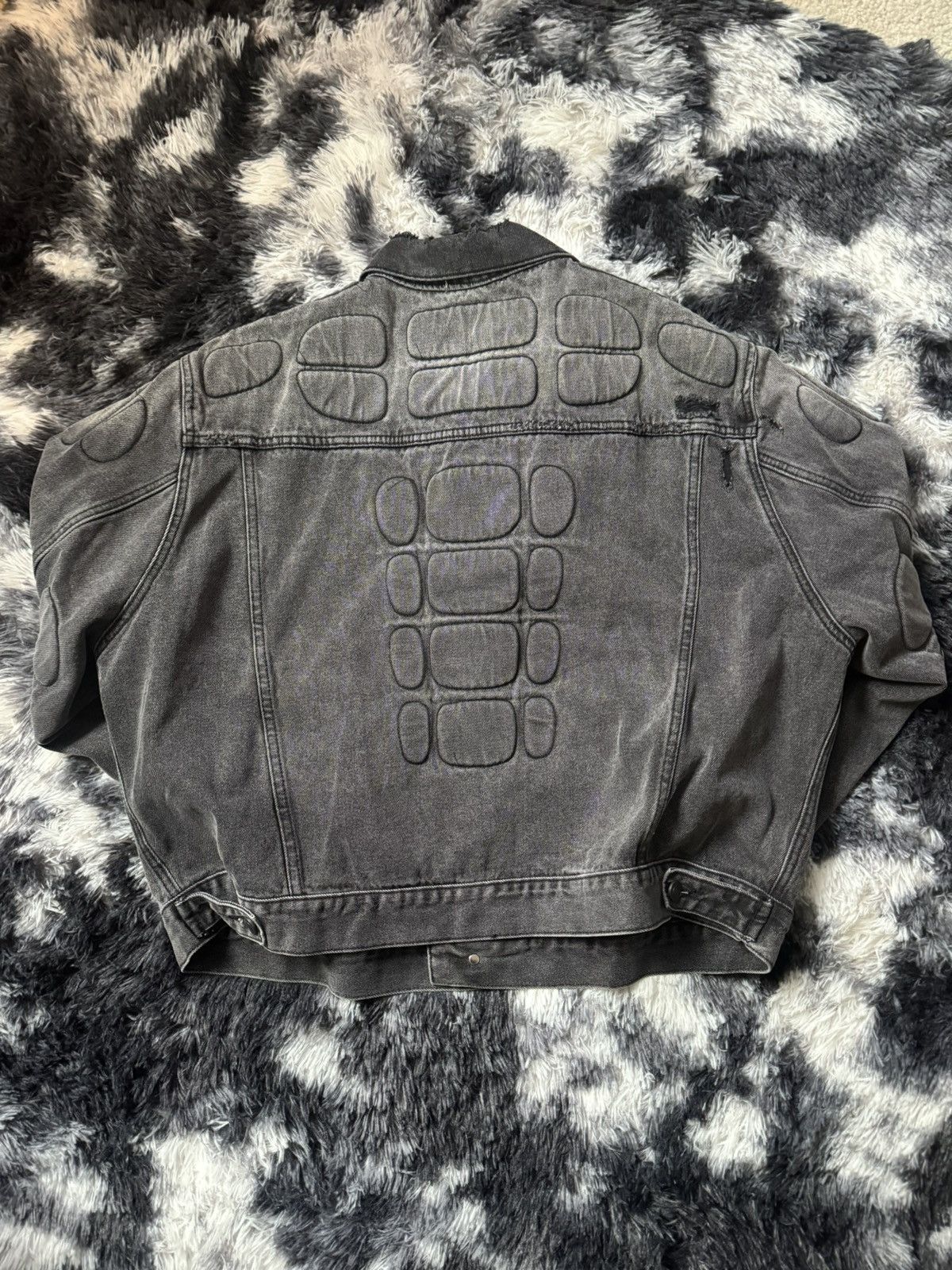 MNML grey black mnml denim jacket Size US L / EU 52-54 / 3 - 3 Thumbnail
