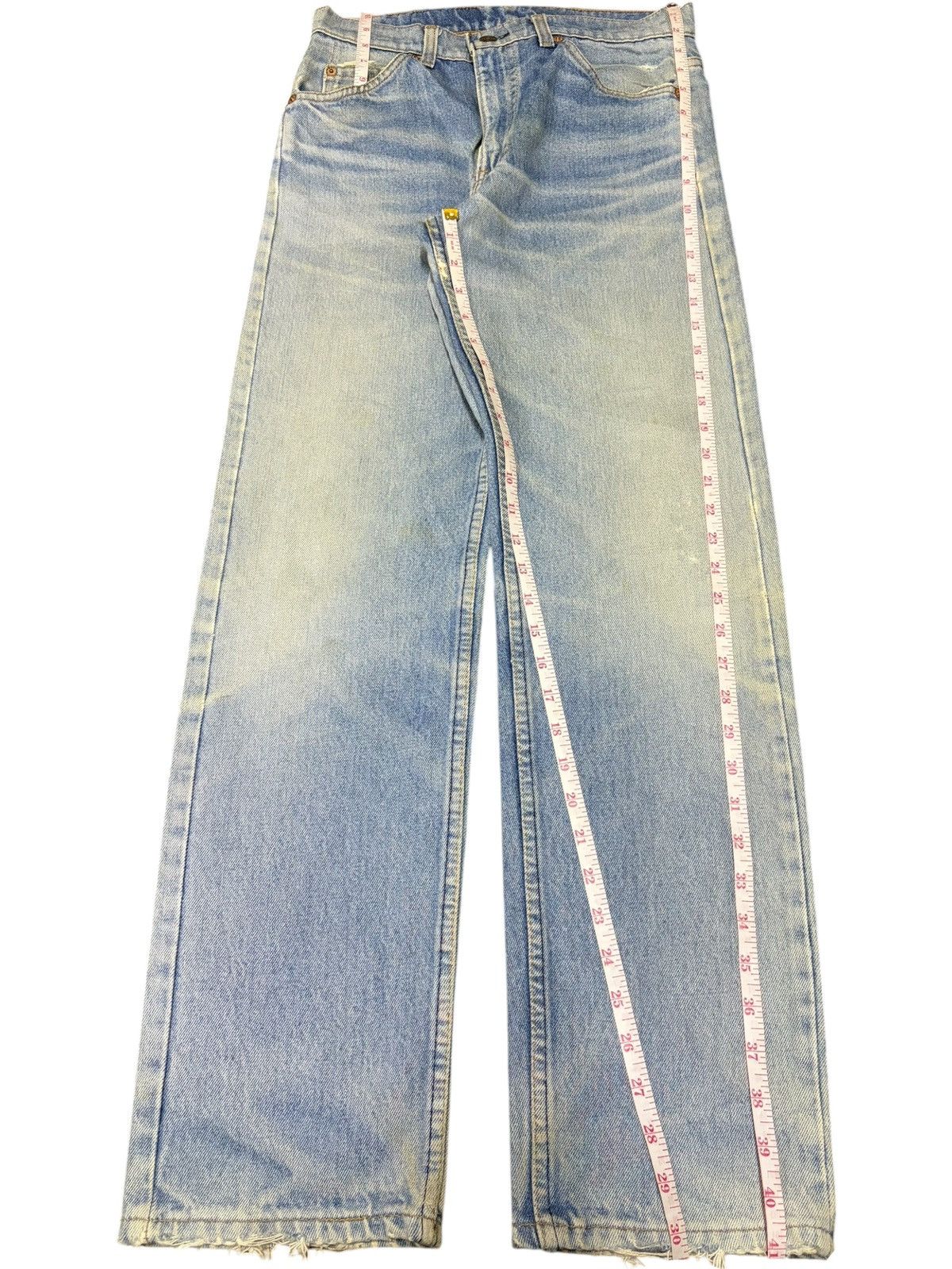 Levi's Vintage 90s Levis 505 Orange Tab Mud Wash Distressed Jeans Size US 28 / EU 44 - 7 Thumbnail