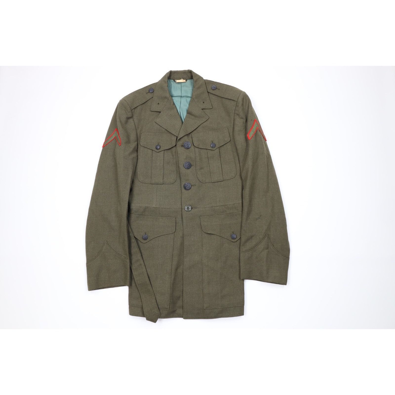 Vintage Vintage 60s Vietnam War Marines USMC Wool Suit Size 36R - 2 Thumbnail