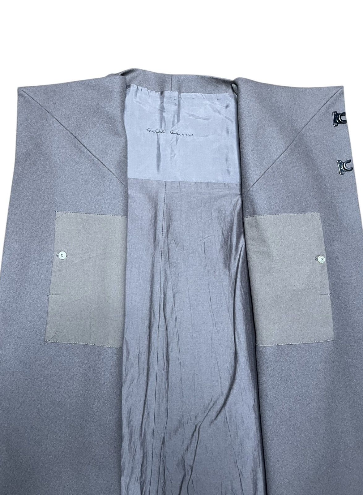 Rick Owens Rick Owens FW2010 “GLEAM” Wool & Leather Composite Jacket Size S / US 4 / IT 40 - 6 Thumbnail