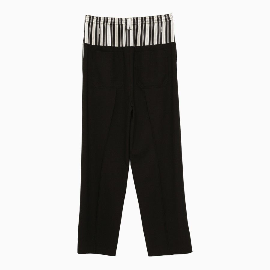 Fendi o1d2blof0824 Layered Trouser in Black Size 28" / US 6 / IT 42 - 2 Thumbnail