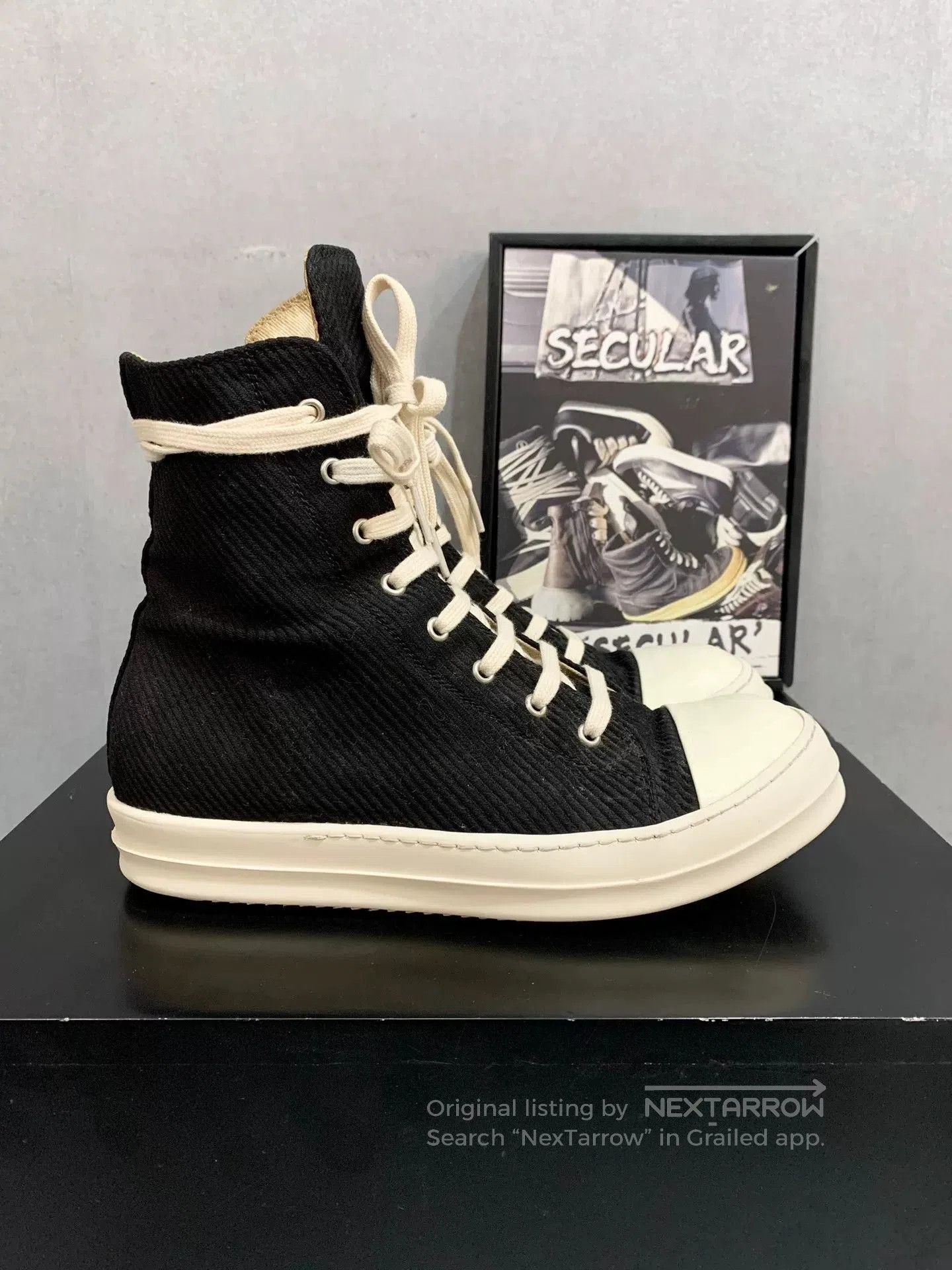 Rick Owens rick owens high. Size US 10.5 / EU 43-44 - 4 Thumbnail