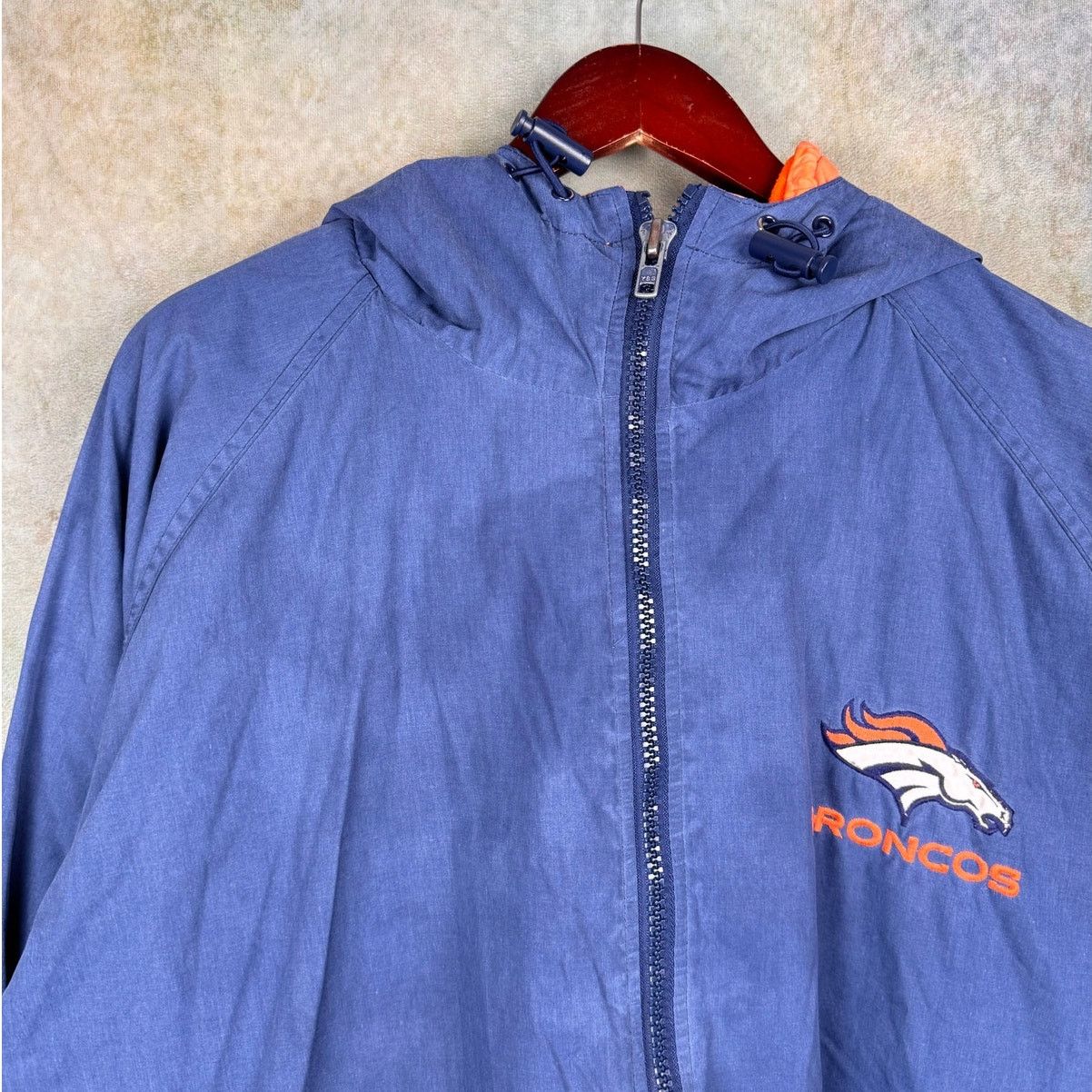 NFL × Pro Player × Vintage VTG 90s NFL Denver Broncos Jacket Mens Sz XXL Blue Size US XXL / EU 58 / 5 - 9 Thumbnail
