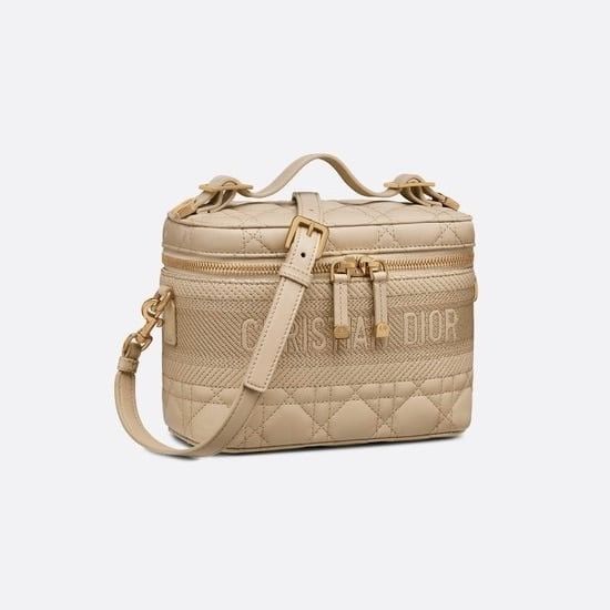 image of O1W1Db10324 Size: Os/ Micro Lady Dior Vanity Case In Beige, Men's