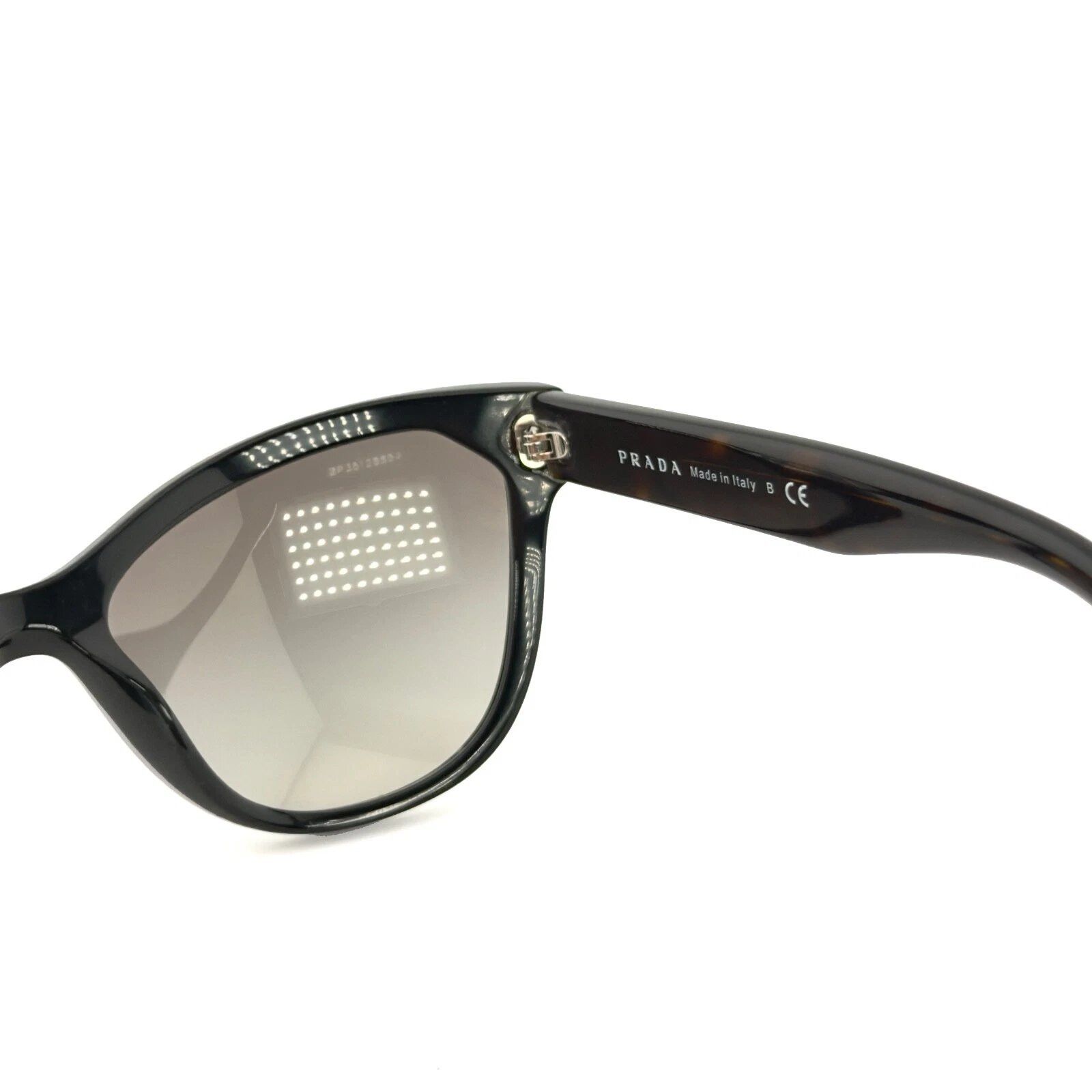 Prada PRADA PR21SS 21S Black Tortoise Brown Sunglasses Triangle Size ONE SIZE - 8 Thumbnail