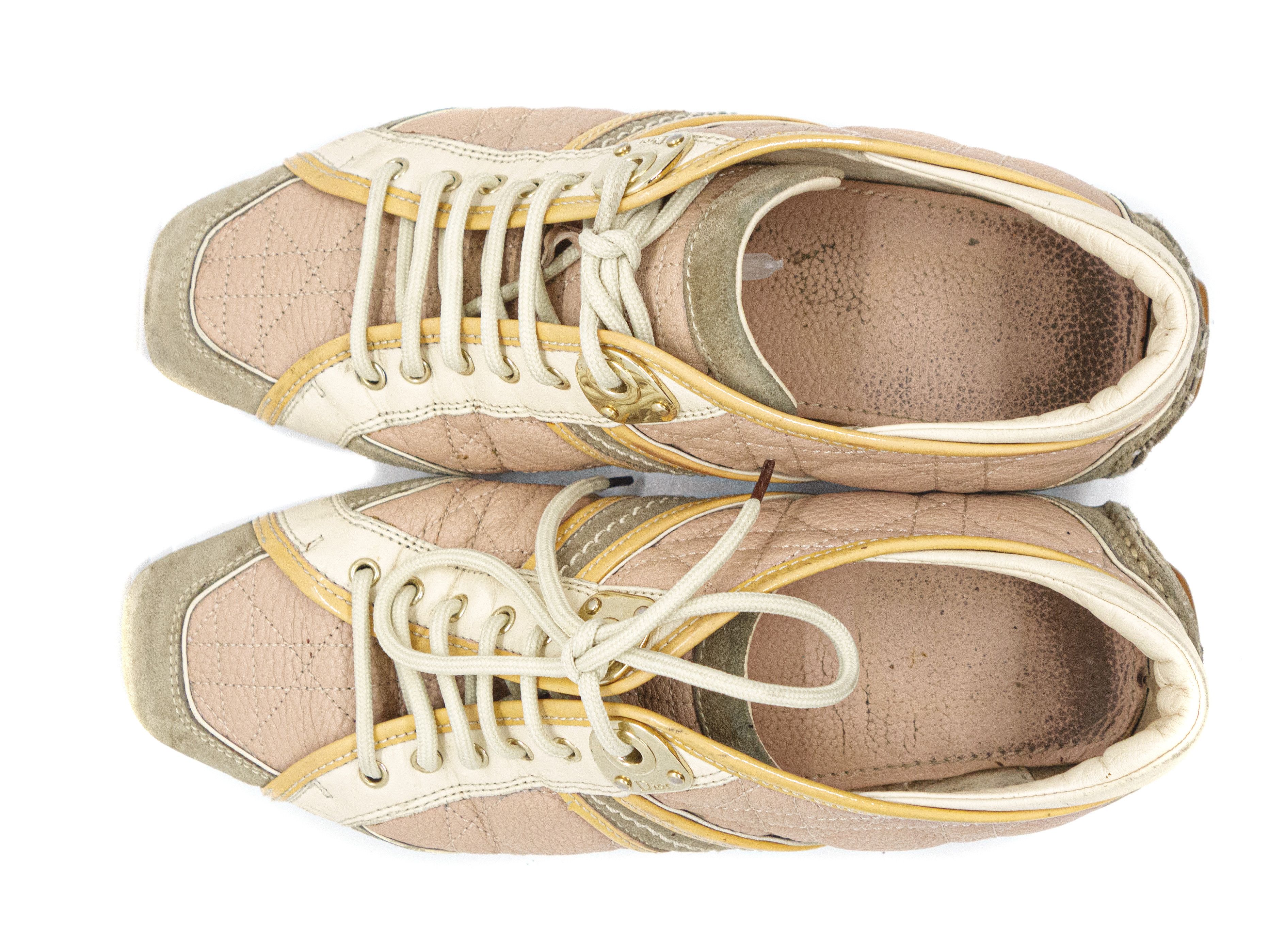Dior 00S John Galliano Era Low Y2K Logo Sneakers Vintage Size US 7.5 / IT 37.5 - 4 Thumbnail