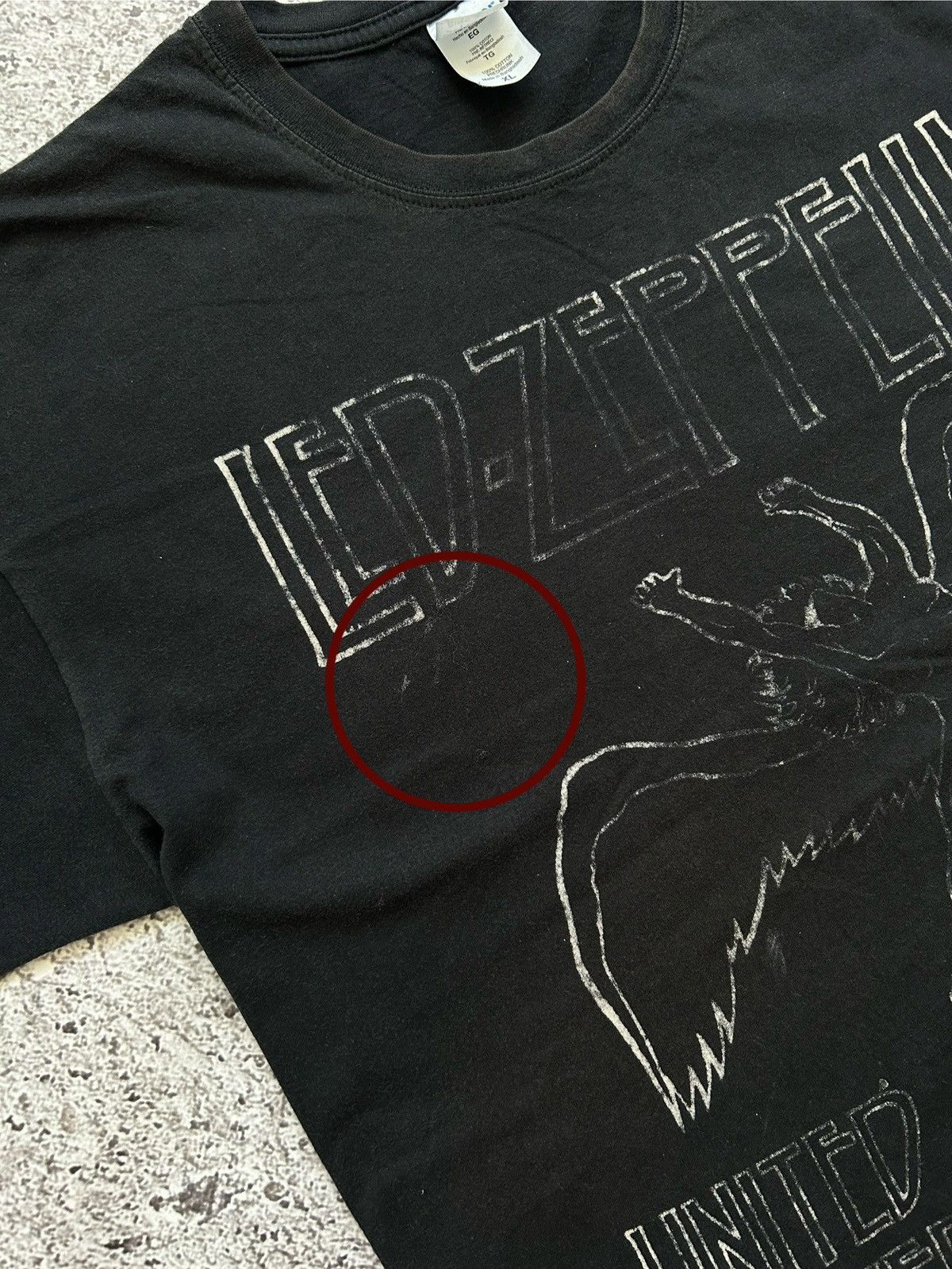 Band Tees × Vintage Vintage Led Zeppelin U.S. Tour 1977 Rock Band T-shirt Size US XXL / EU 58 / 5 - 9 Thumbnail