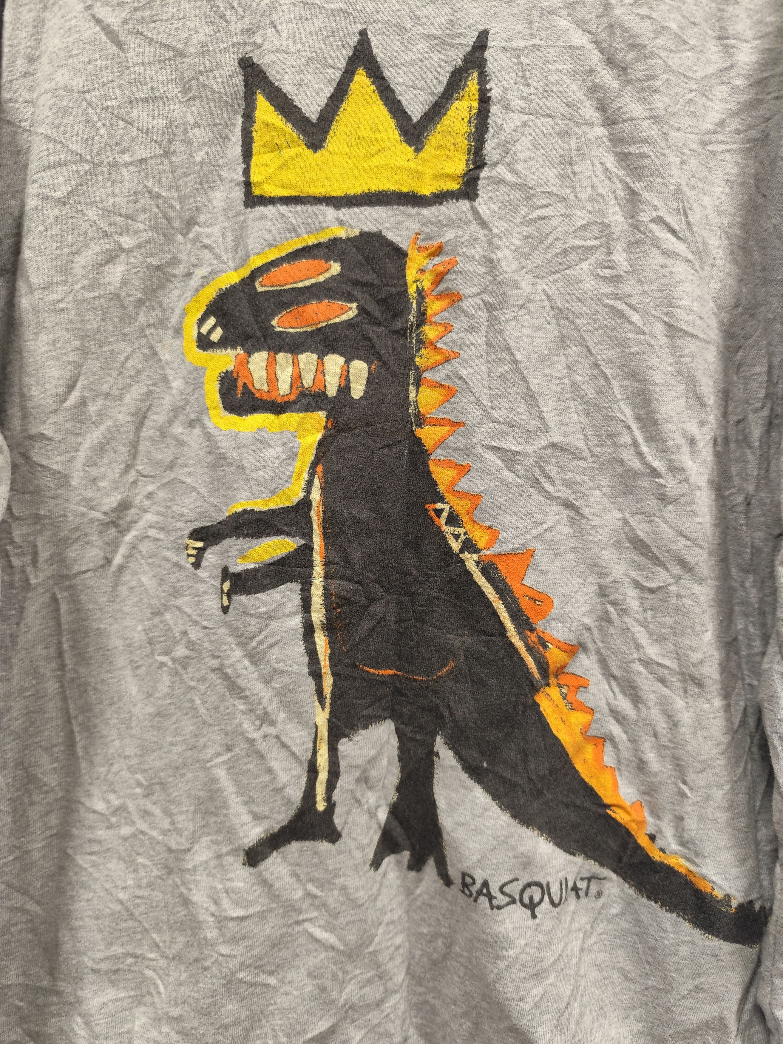 Jean-Michel Basquiat Sweatshirt Jean Michel Basquiat ripple T-Rex Dino Crown Size US M / EU 48-50 / 2 - 2 Thumbnail