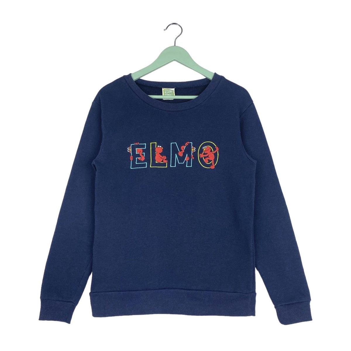 Designer × Vintage Sesame Street Elmo Sweatshirt Crewneck Pull Over Jumper Size US M / EU 48-50 / 2 - 1 Thumbnail