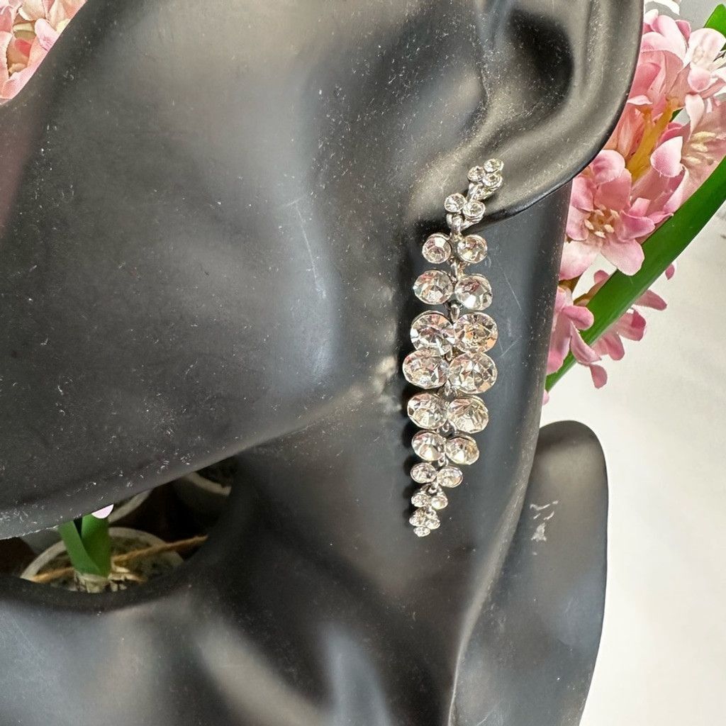Swarovski Beautiful Swarovski crystals long Earrings Size ONE SIZE - 2 Thumbnail
