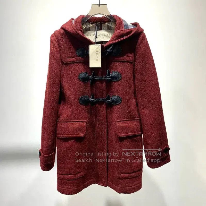 Burberry Burberry Red Woolen Ladies Coat. Size XXS / US 00 / IT 34 - 1 Thumbnail