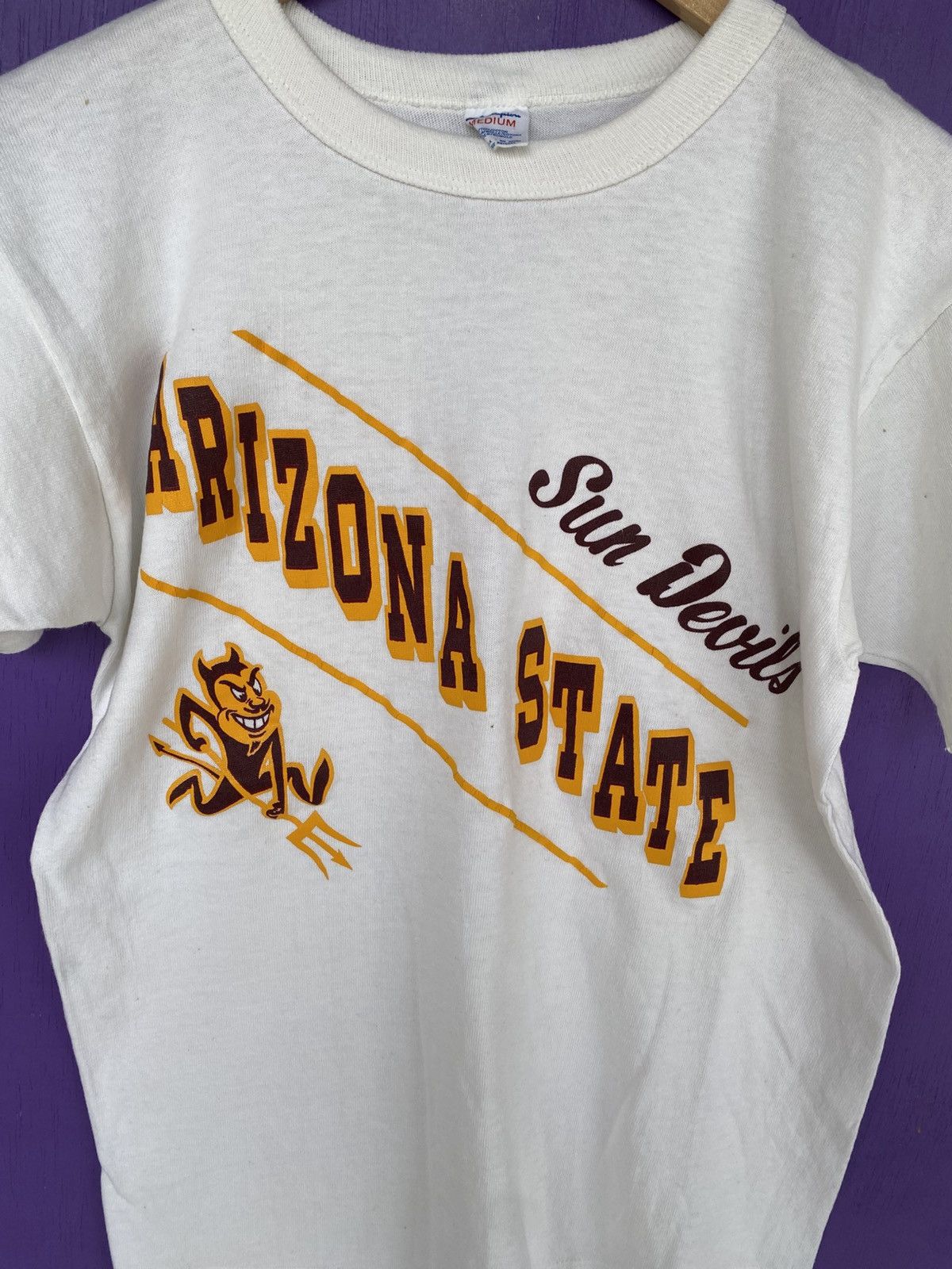 Champion Vintage 80s Champion Arizona state sun devils t-shirt Size US M / EU 48-50 / 2 - 3 Thumbnail