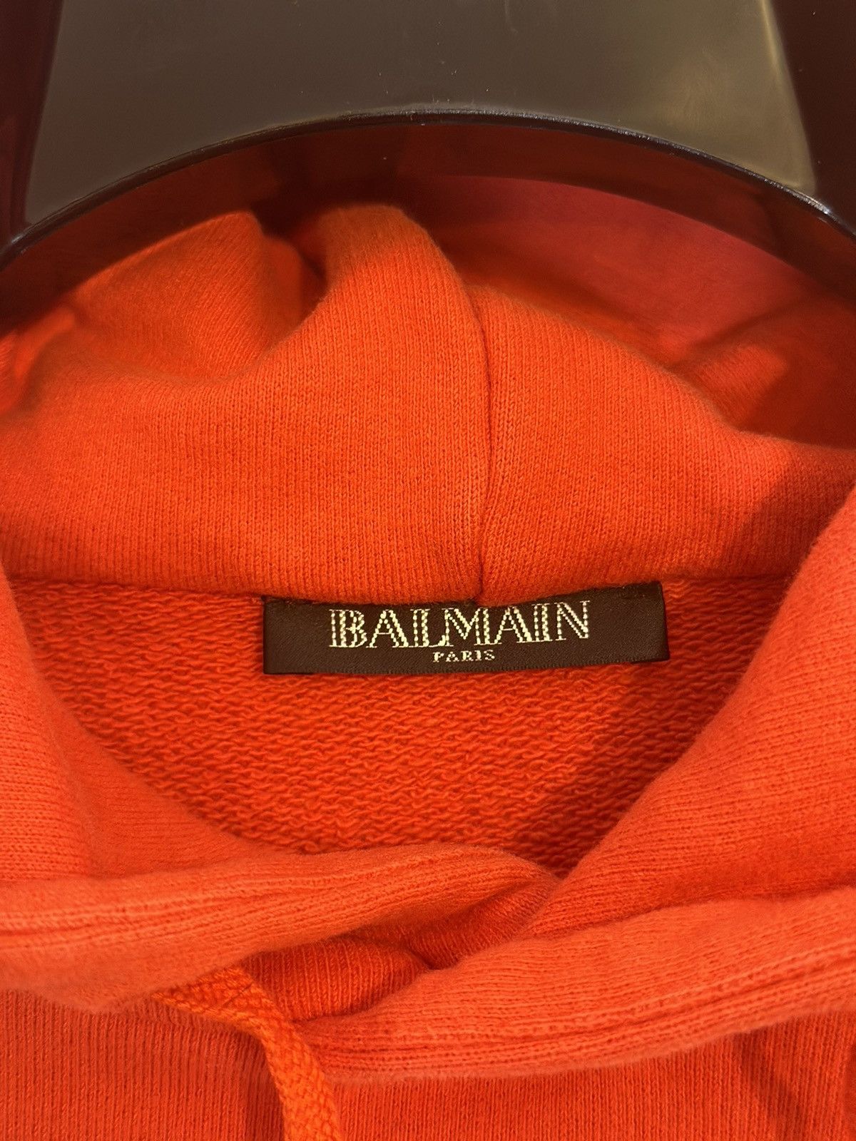 Balmain Red Pullover Zip Hoodie Size US L / EU 52-54 / 3 - 4 Thumbnail