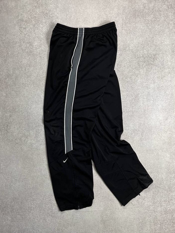 Nike × Vintage VINTAGE NIKE SWOOSH BAGGY FLARED TRACK PANTS Y2K M Size US 32 / EU 48 - 3 Thumbnail