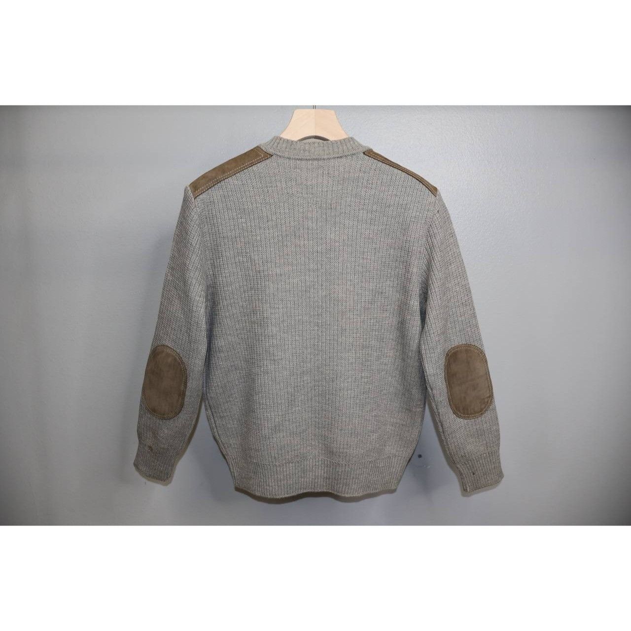 Vintage VTG Paul Fortica Wool Zip Cardigan Sweater Gray Suede Size US M / EU 48-50 / 2 - 2 Thumbnail