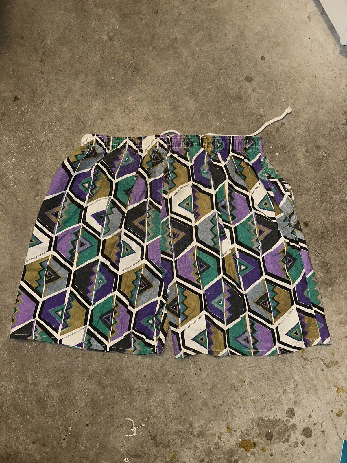 Vintage Vintage Abstract Shorts 90s Diamondbacks Geometric MLB Grail Size US 32 / EU 48 - 2 Thumbnail