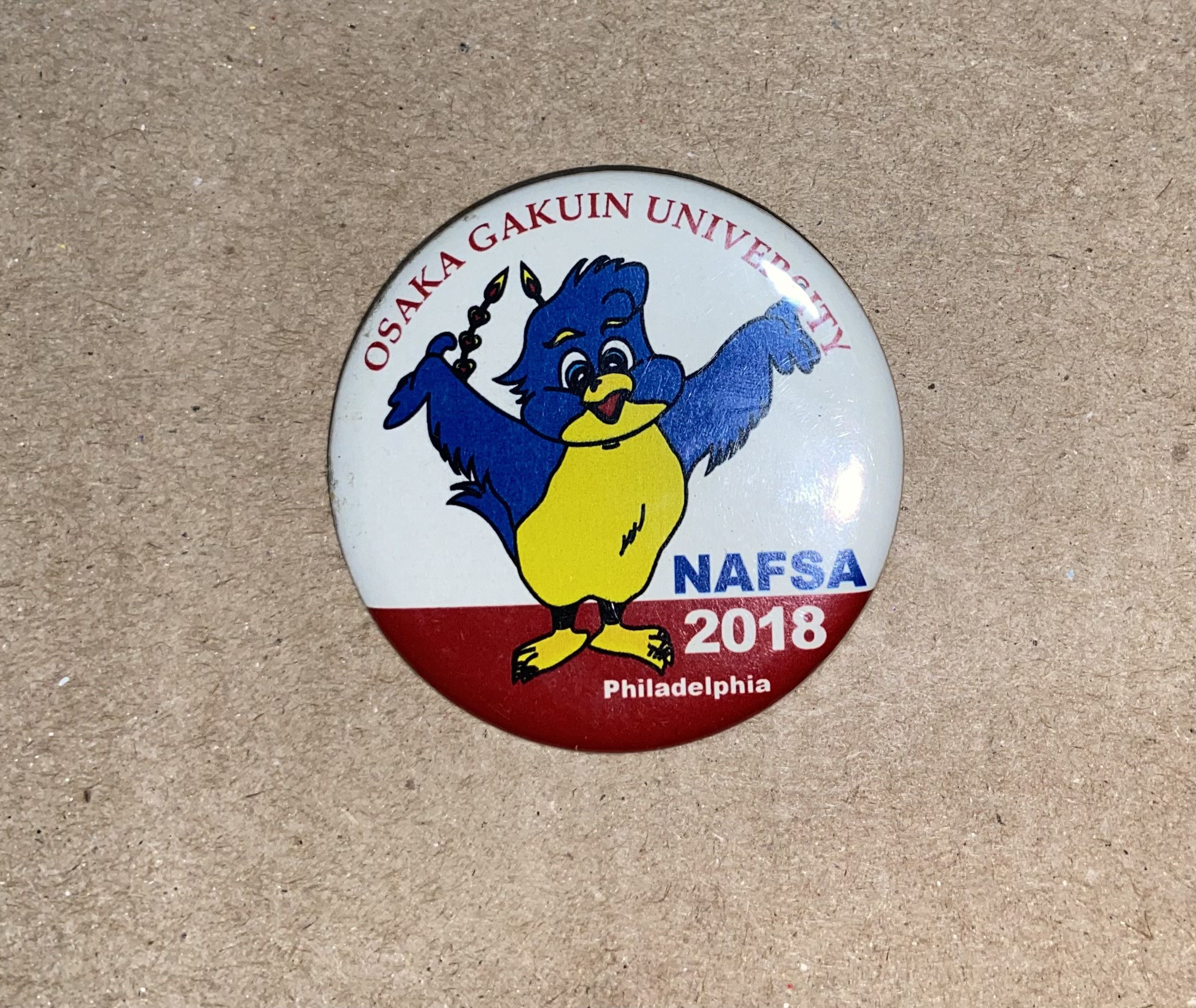 Japanese Brand Osaka Gakuin University NAFSA 2018 Philadelphia button pin ! Size ONE SIZE - 2 Thumbnail