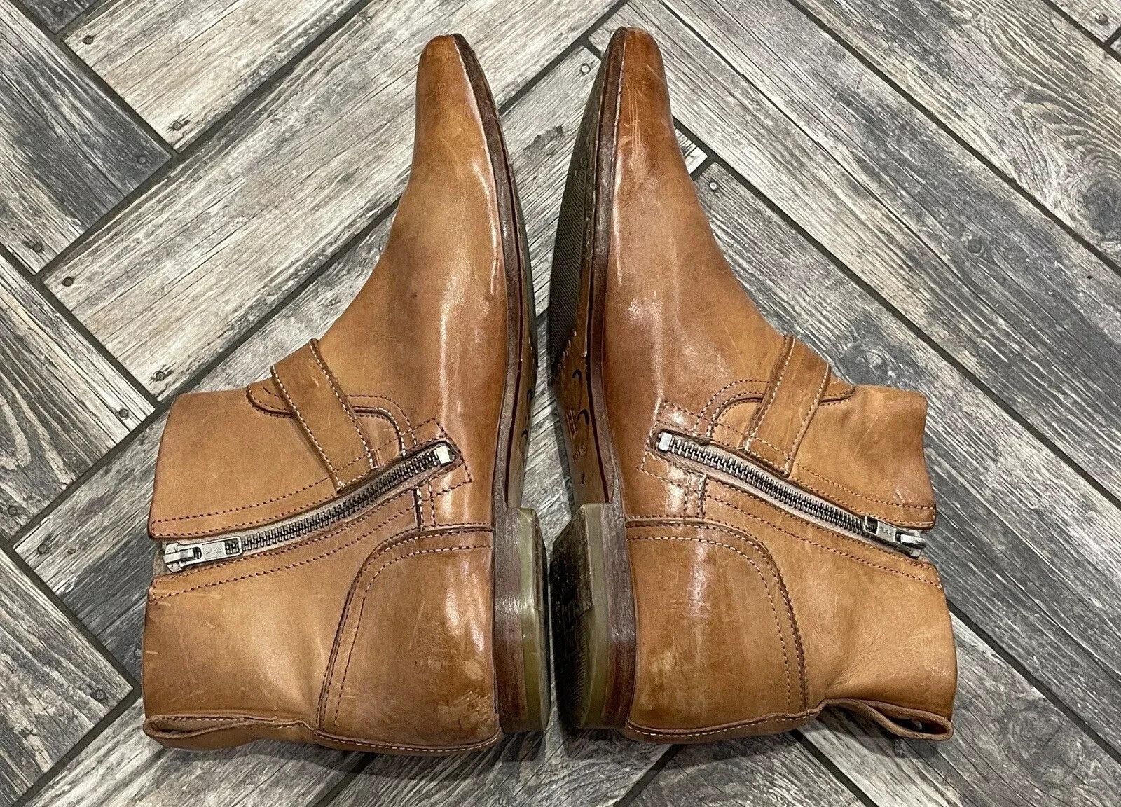MoMA MOMA WOMENS ANKLE BOOTS SHOES LEATHER BROWN Size 40 Size US 10 / IT 40 - 3 Thumbnail