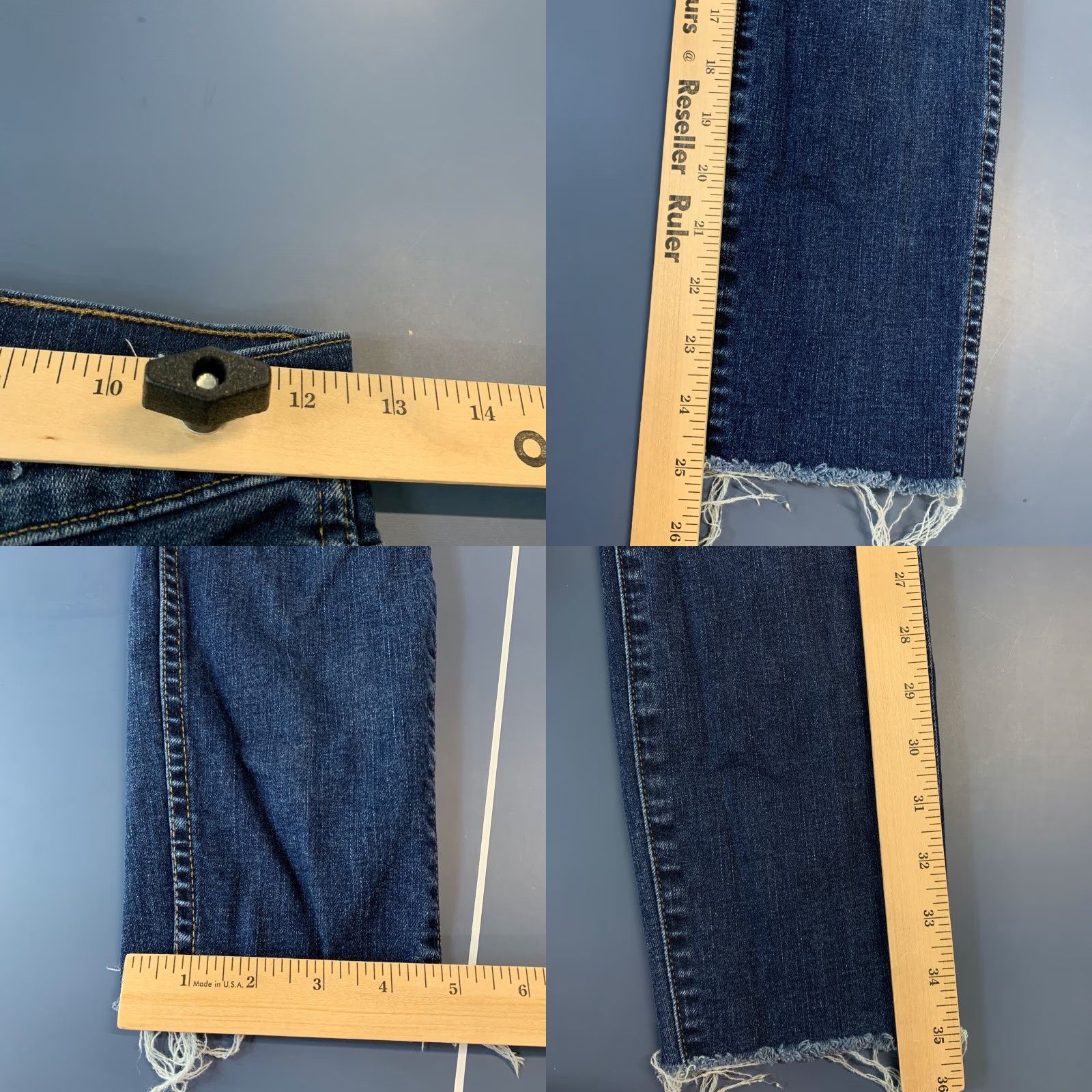 Madewell Madewell Jeans Skinny 26 Women High Rise Stretch Denim Blue 10" Raw Hem XS? Wait. Size 26" / US 2 / IT 38 - 10 Thumbnail