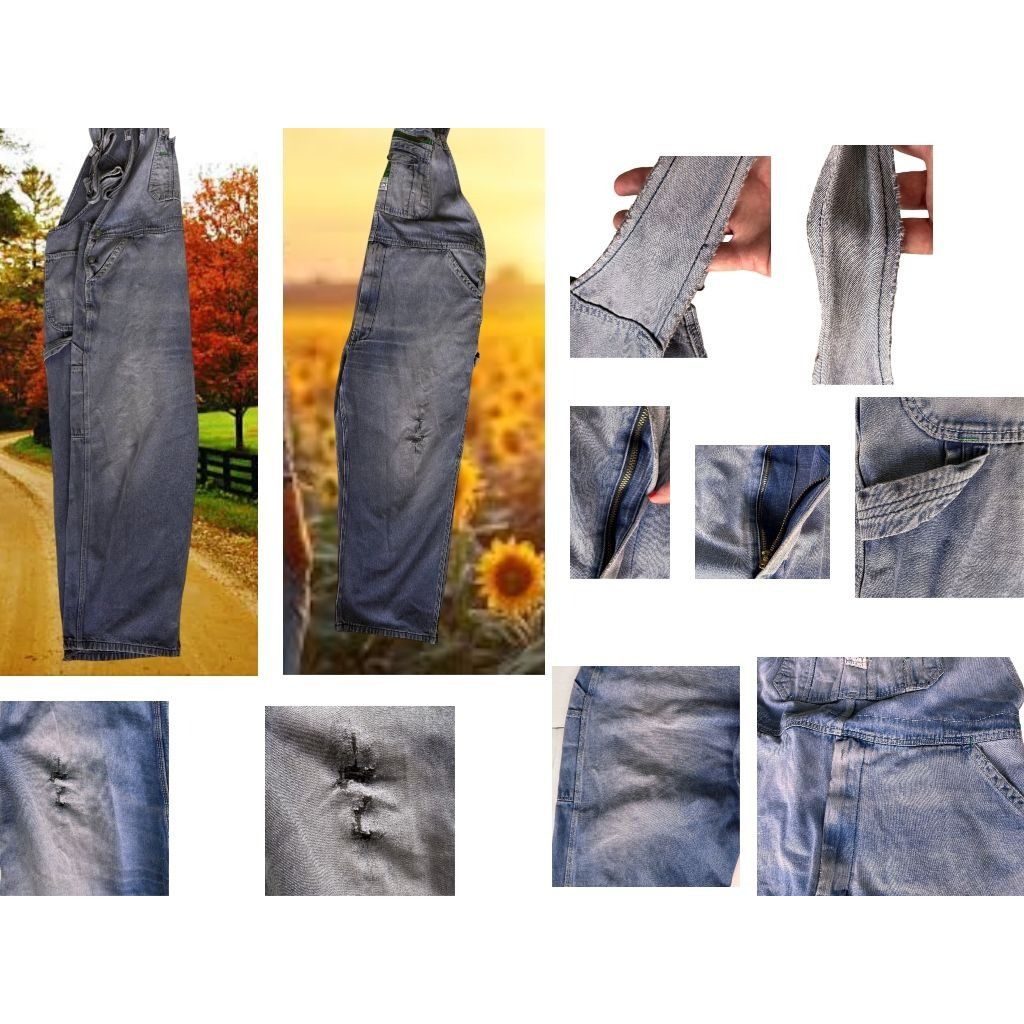 Liberty VTG Liberty Overalls Unisex 46 x 62 Cotton Blue Denim Bibs Size US 44 / EU 60 - 7 Thumbnail