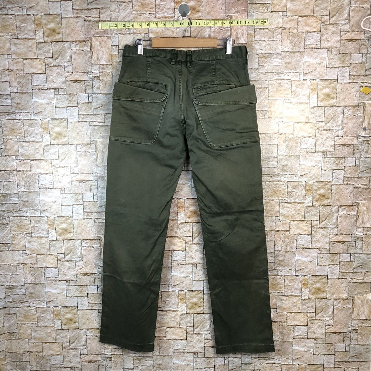 Japanese Brand Rage Blue Green Cargo Multipocket Pants #A1020 Size US 29 - 13 Thumbnail