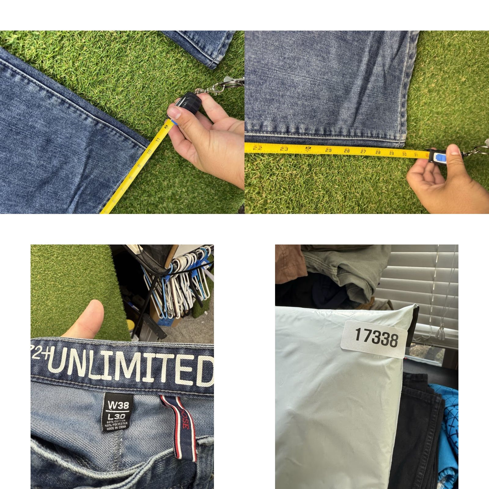 Ecko Unltd. Ecko Jeans Mens 38x30 Loose Fit Denim Y2K Grunge Baggy Skater Affliction 2000s Size US 38 / EU 54 - 8 Thumbnail