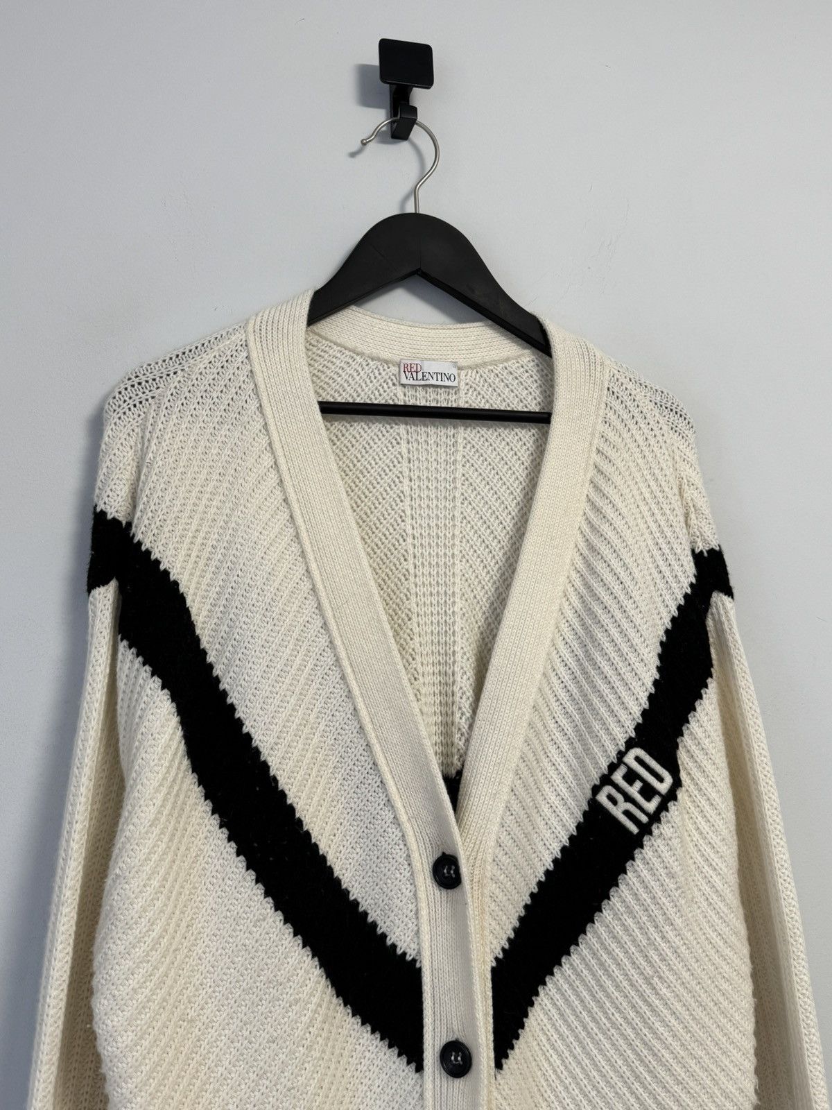 RED Valentino Red Valentino Women’s Knit Cardigan Sweater V-Neck Button Size S / US 4 / IT 40 - 2 Thumbnail